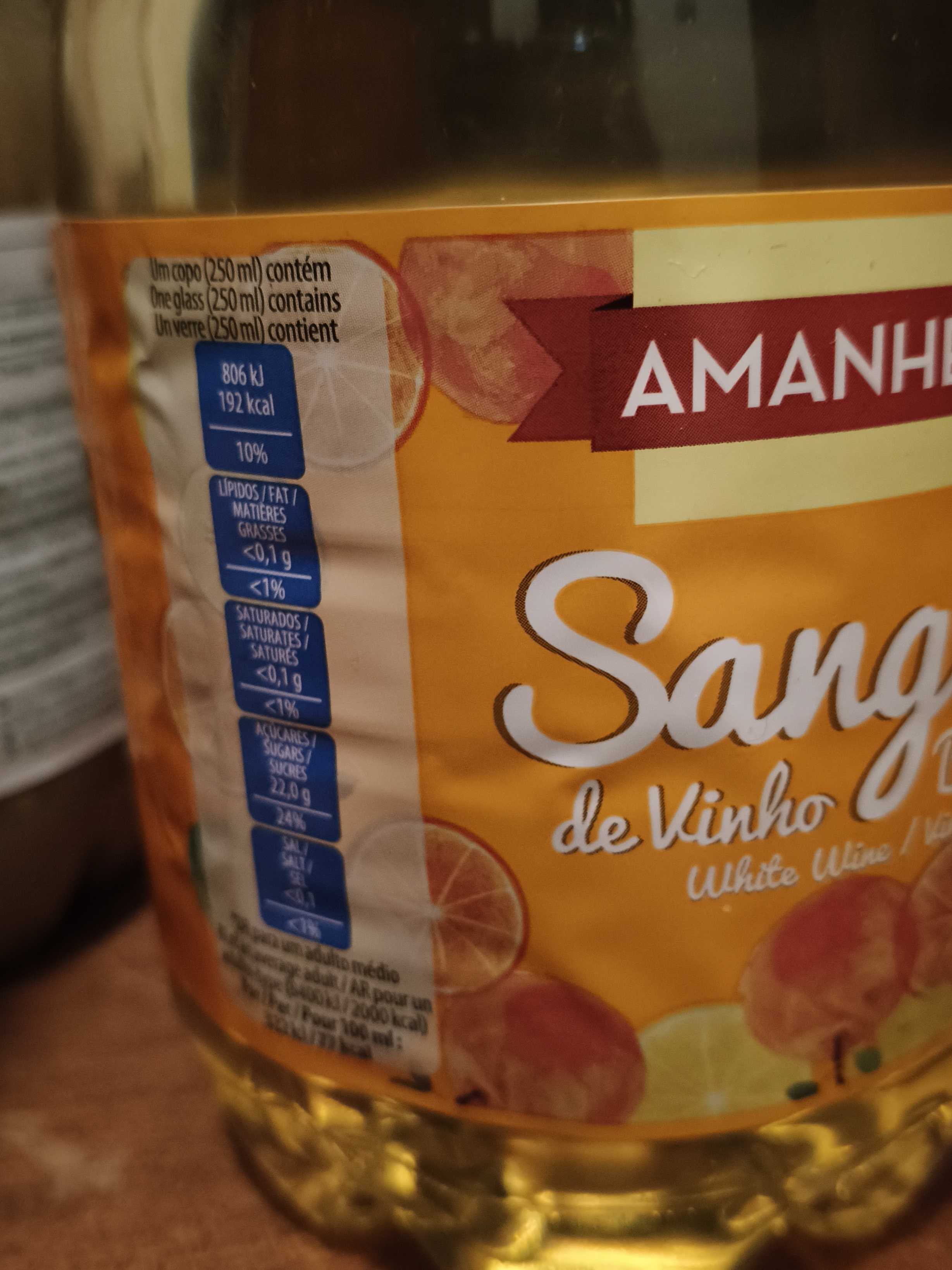 Sangria de vinho branco