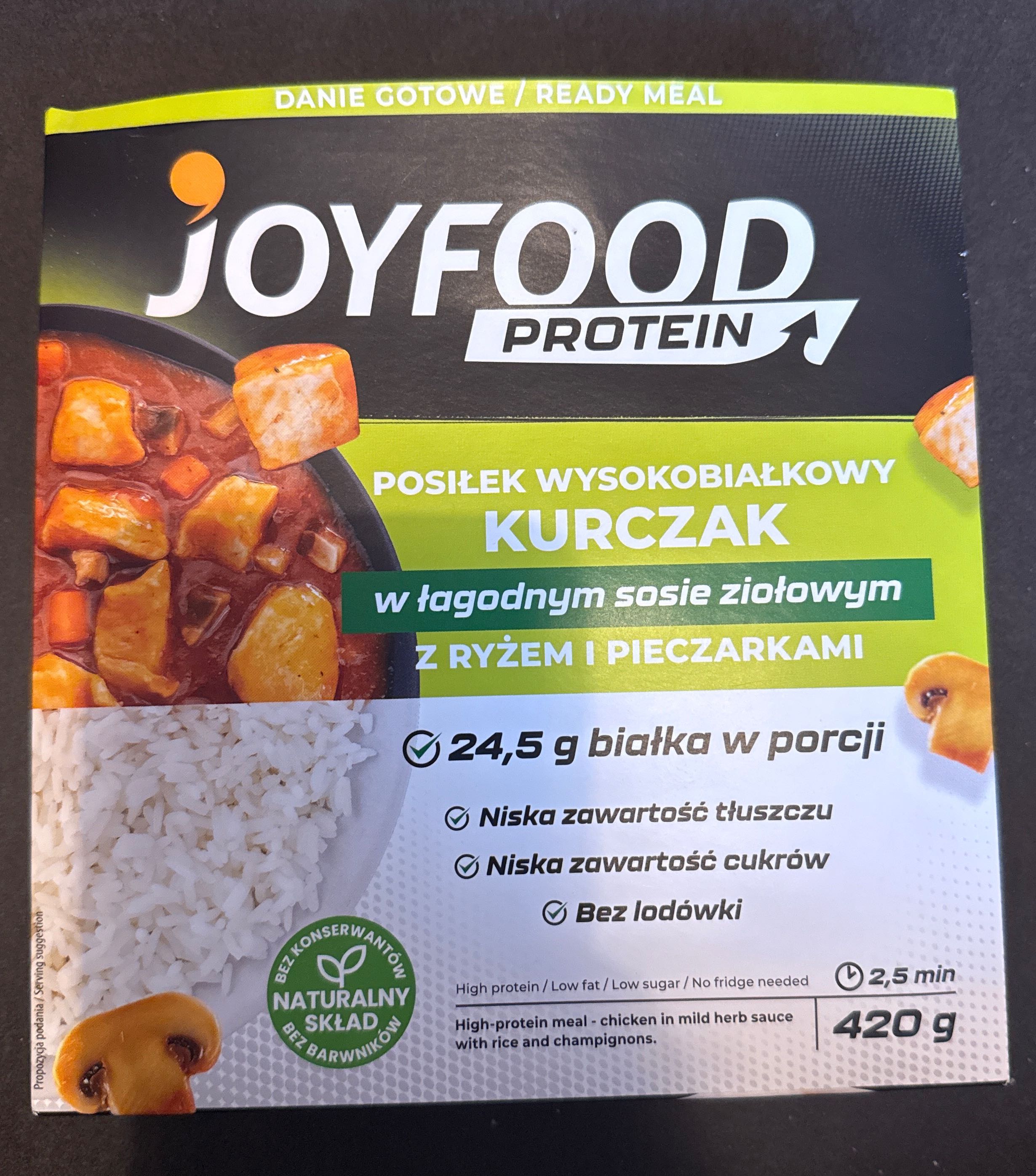 Danie kurczak w sosie z ryżem