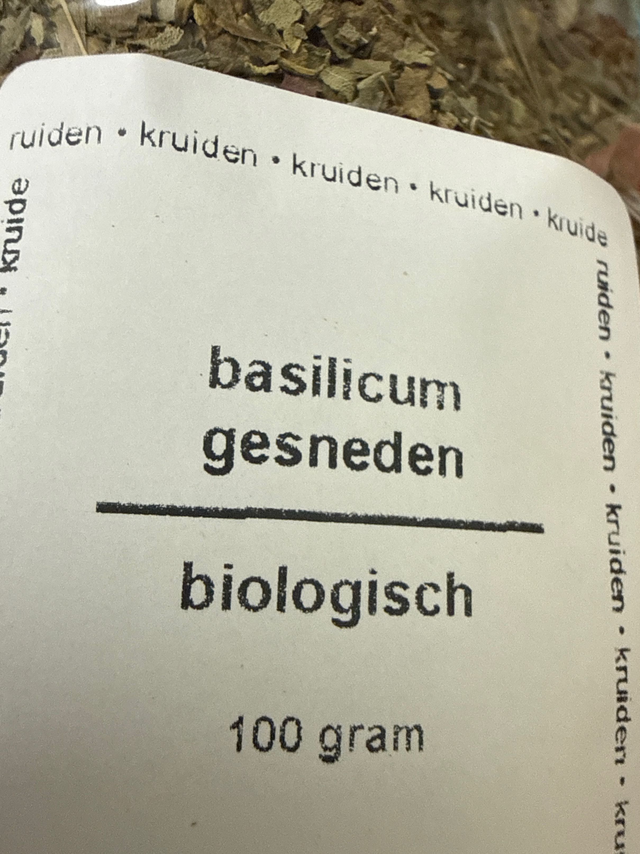 Basilicum gesneden bio