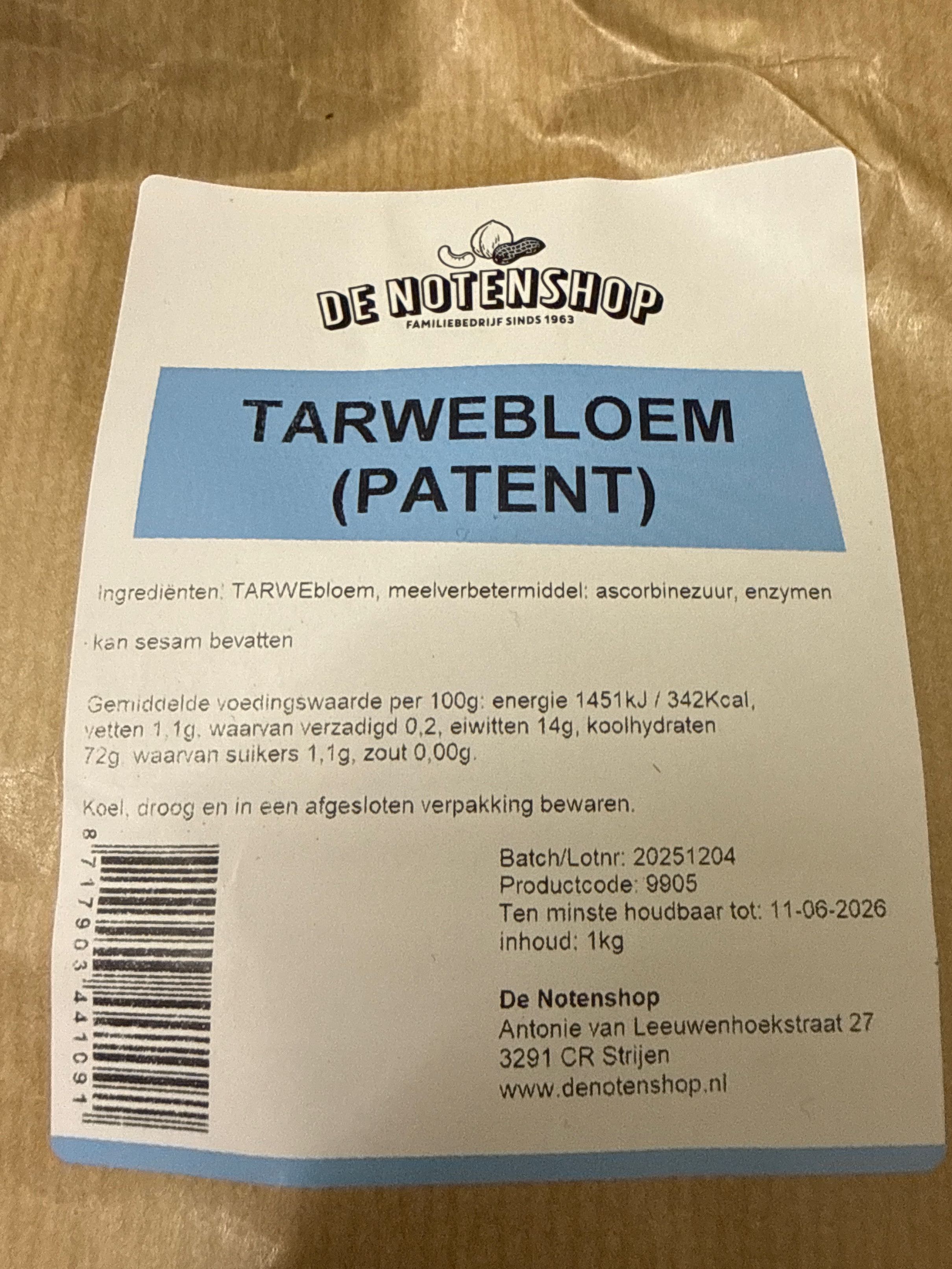 Tarwebloem patent