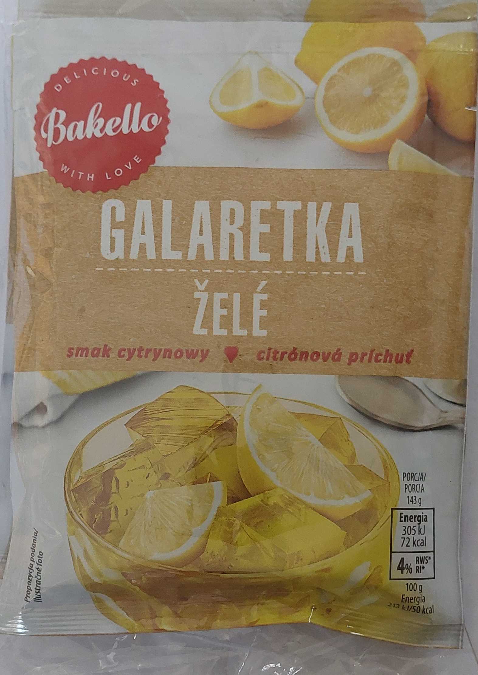 Galaretka Cytrynowy smak
