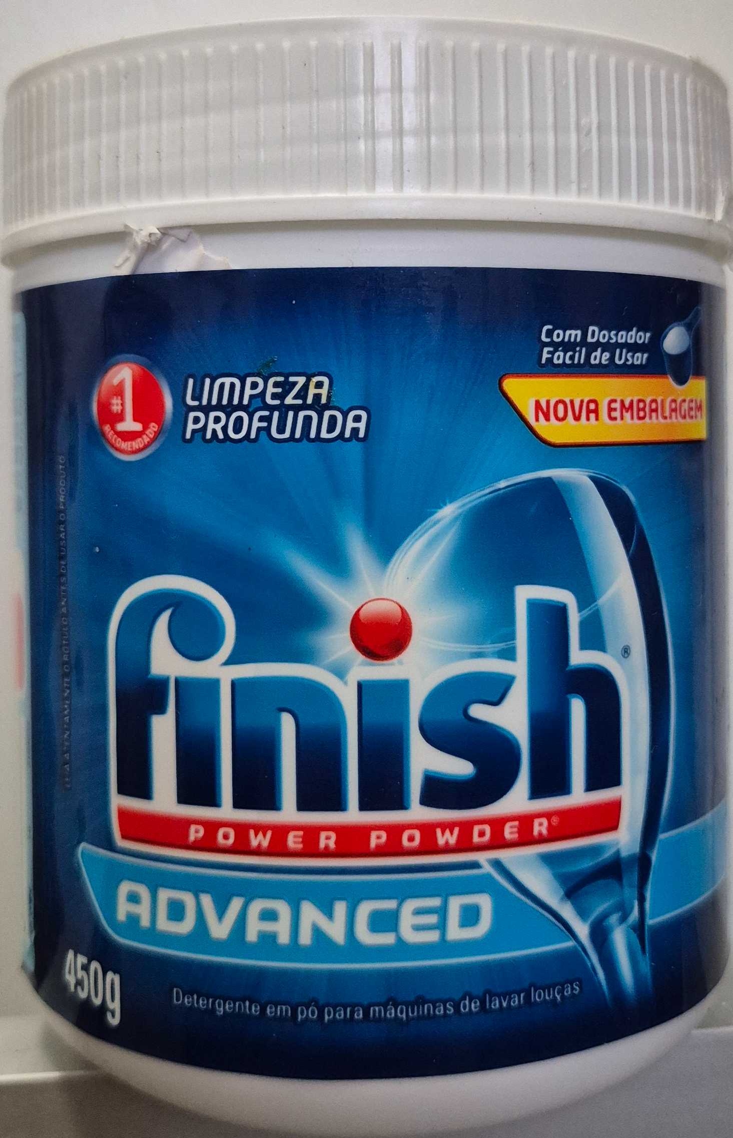 Detergente em pó para máquinas de lavar louças 