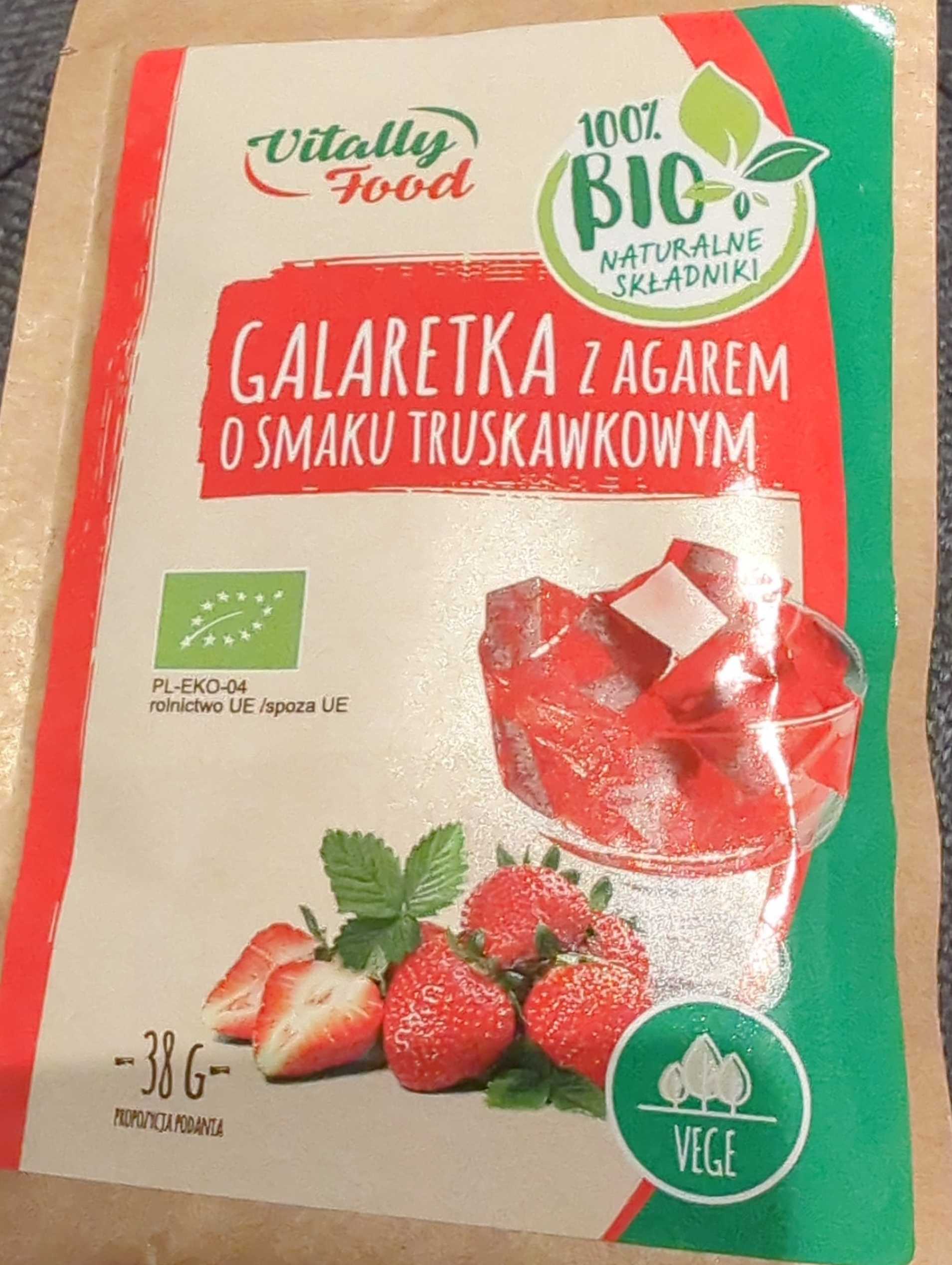 Galaretka z agarem o smaku truskawkowym 