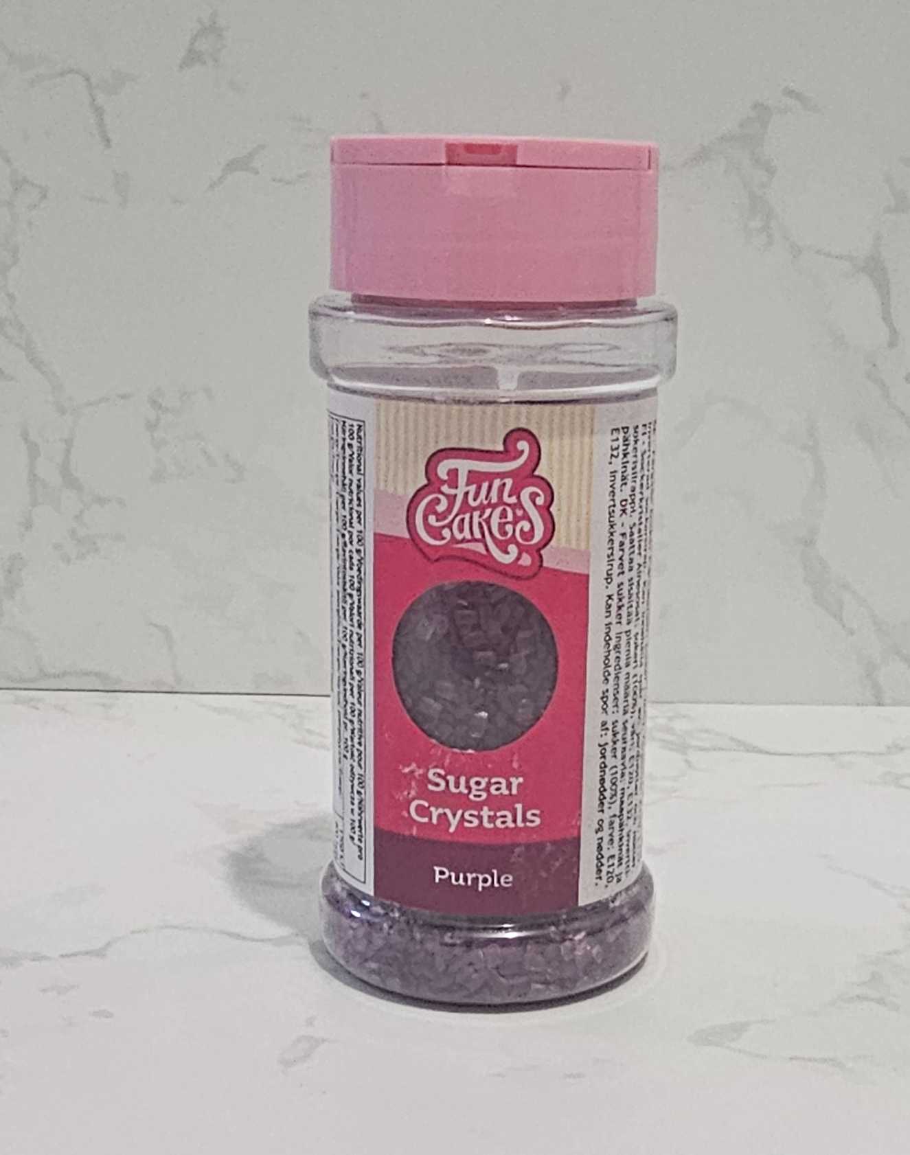 Sugar crystals purple