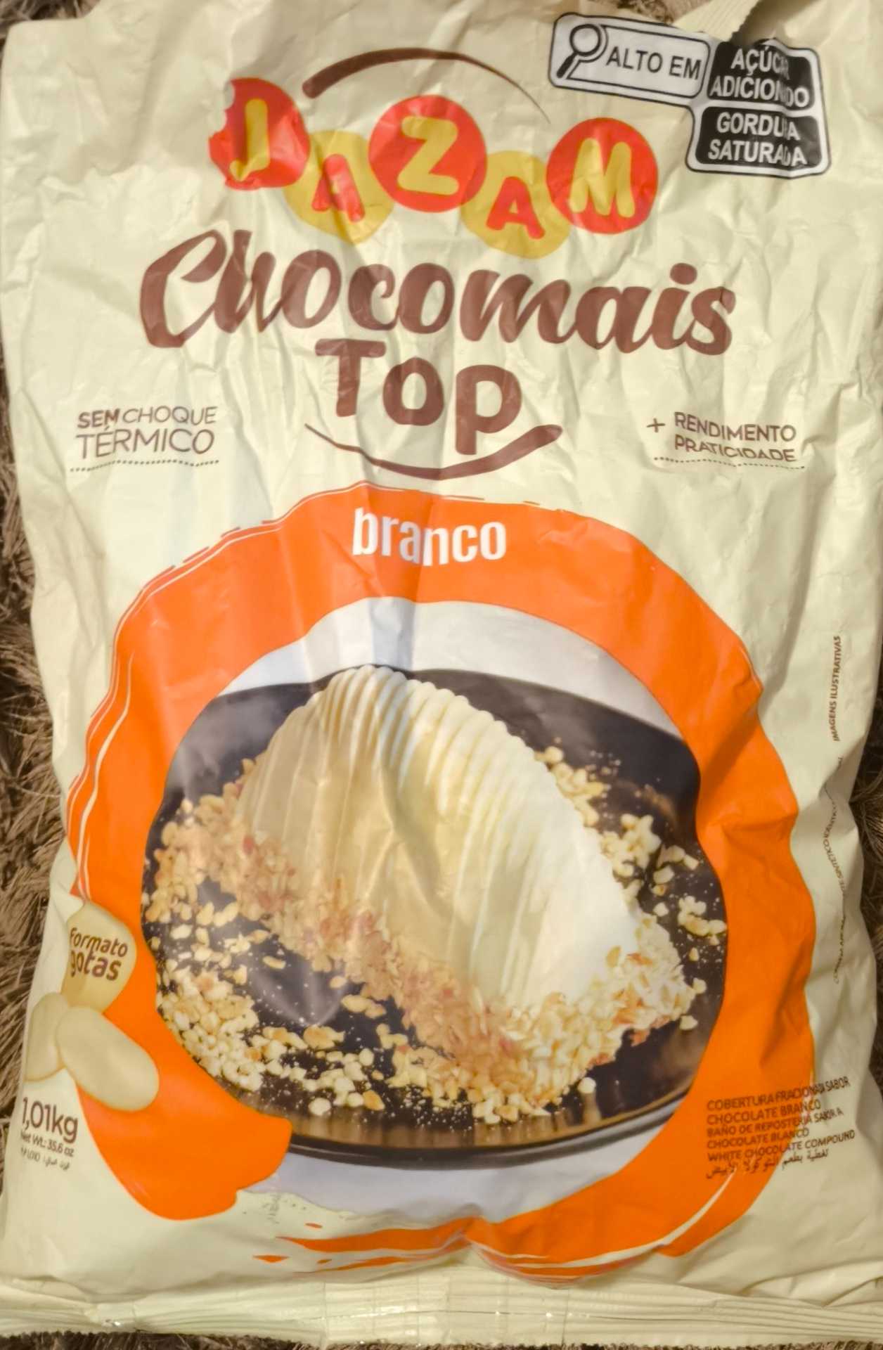 Gotas de chocolate branco