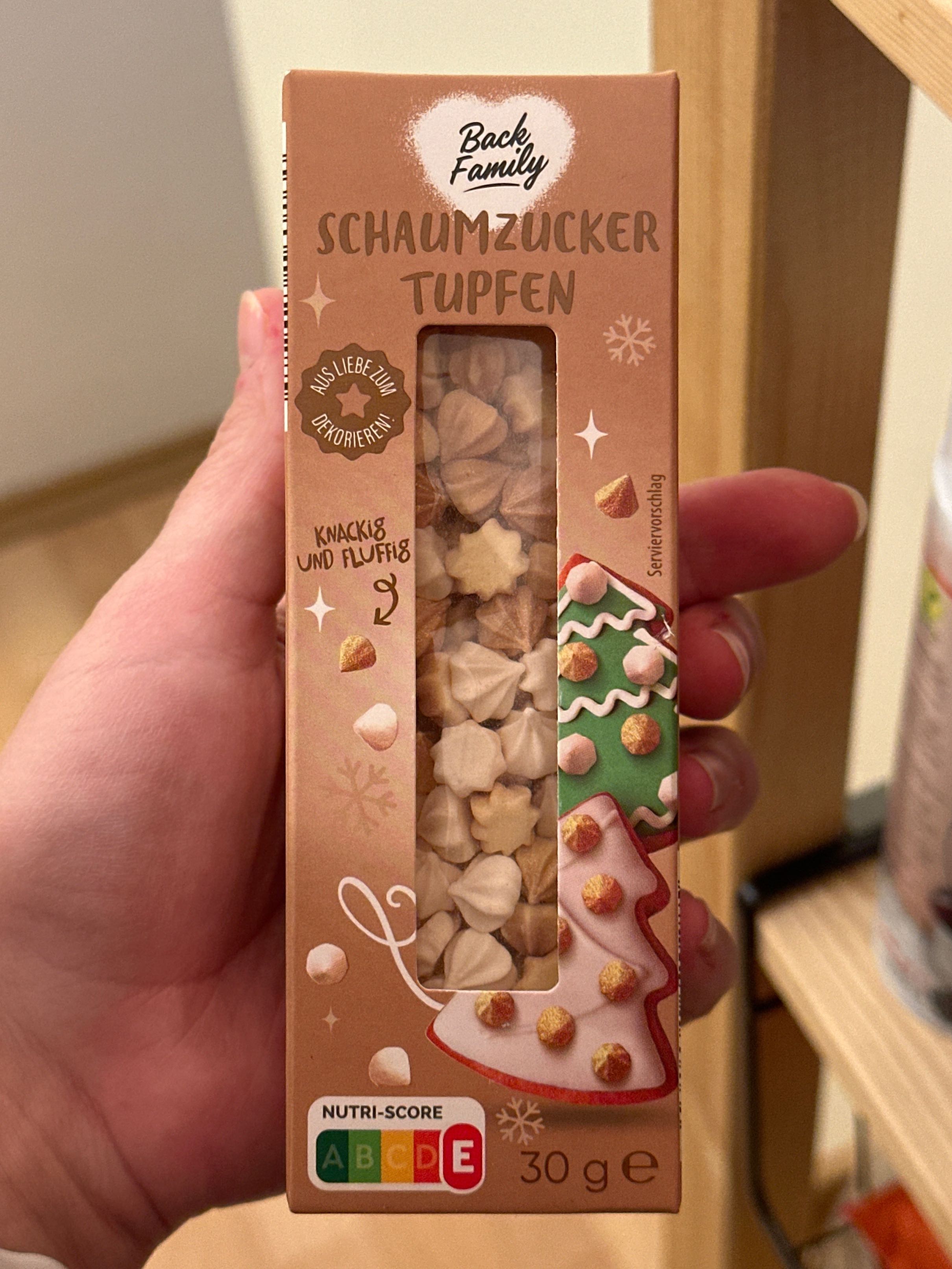 Schaumzucker Tupfen