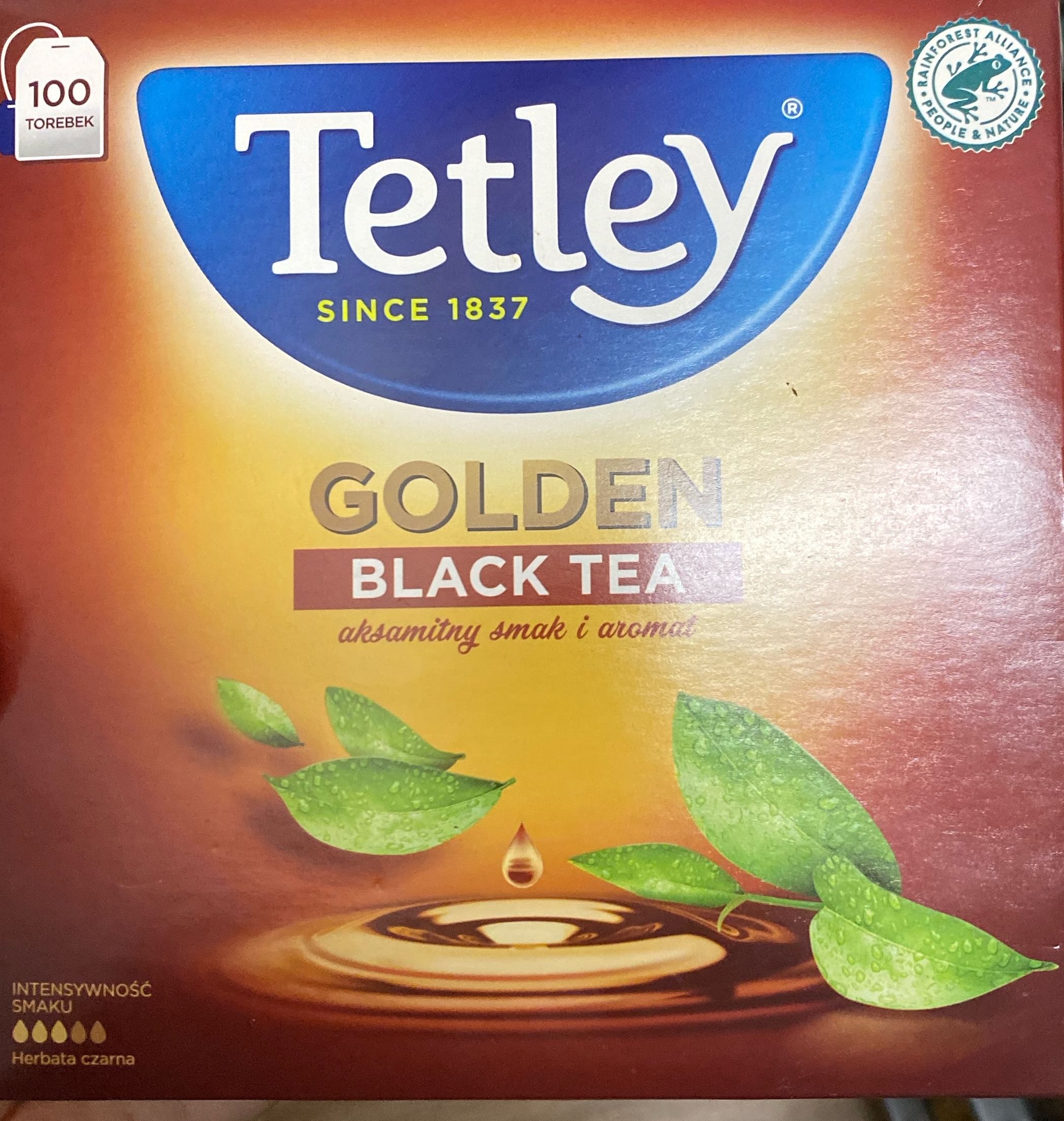 Golden black tea