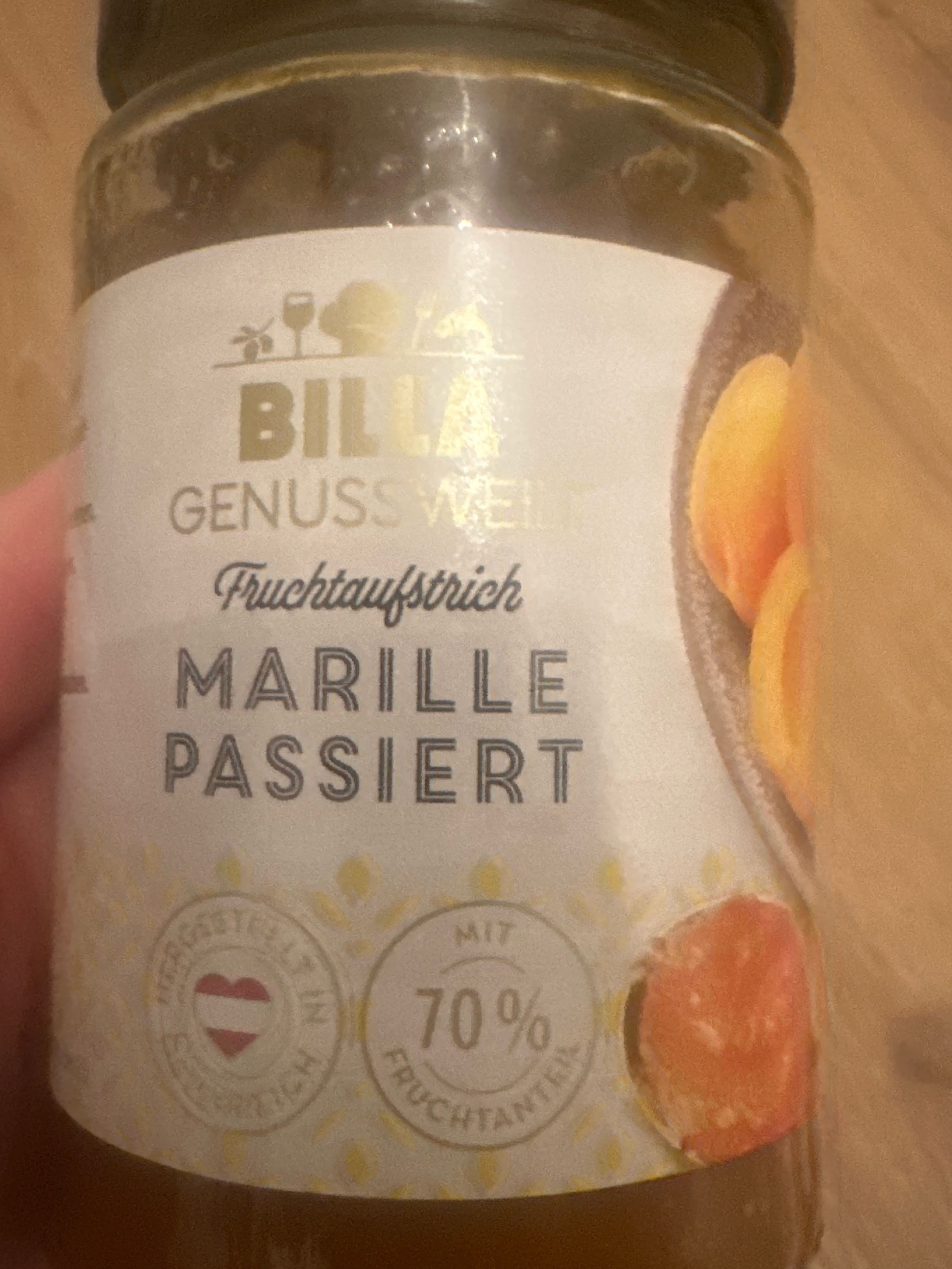 Fruchtaufstrich Marille passiert