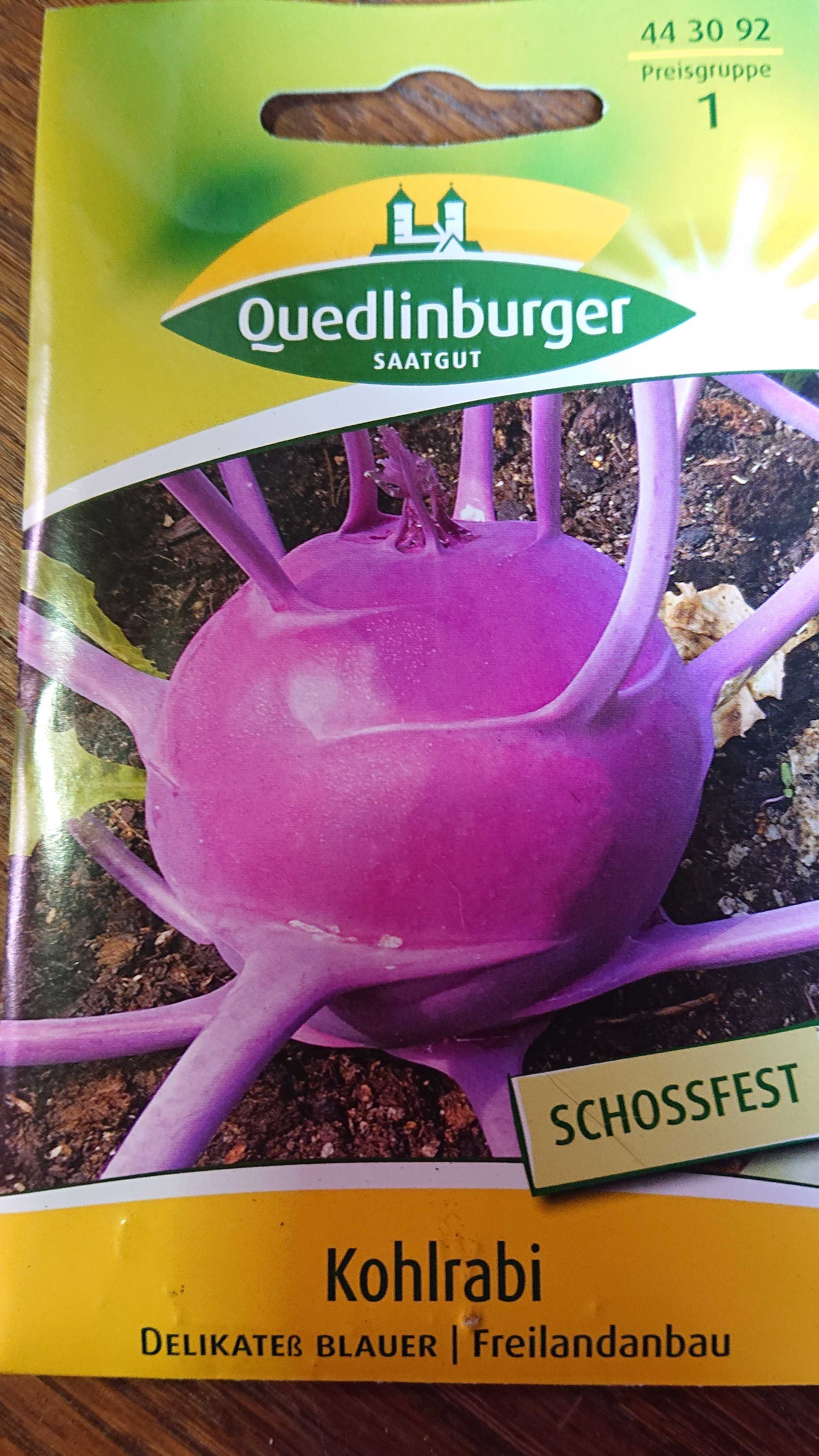 Samen Kohlrabi Delikatess blauer