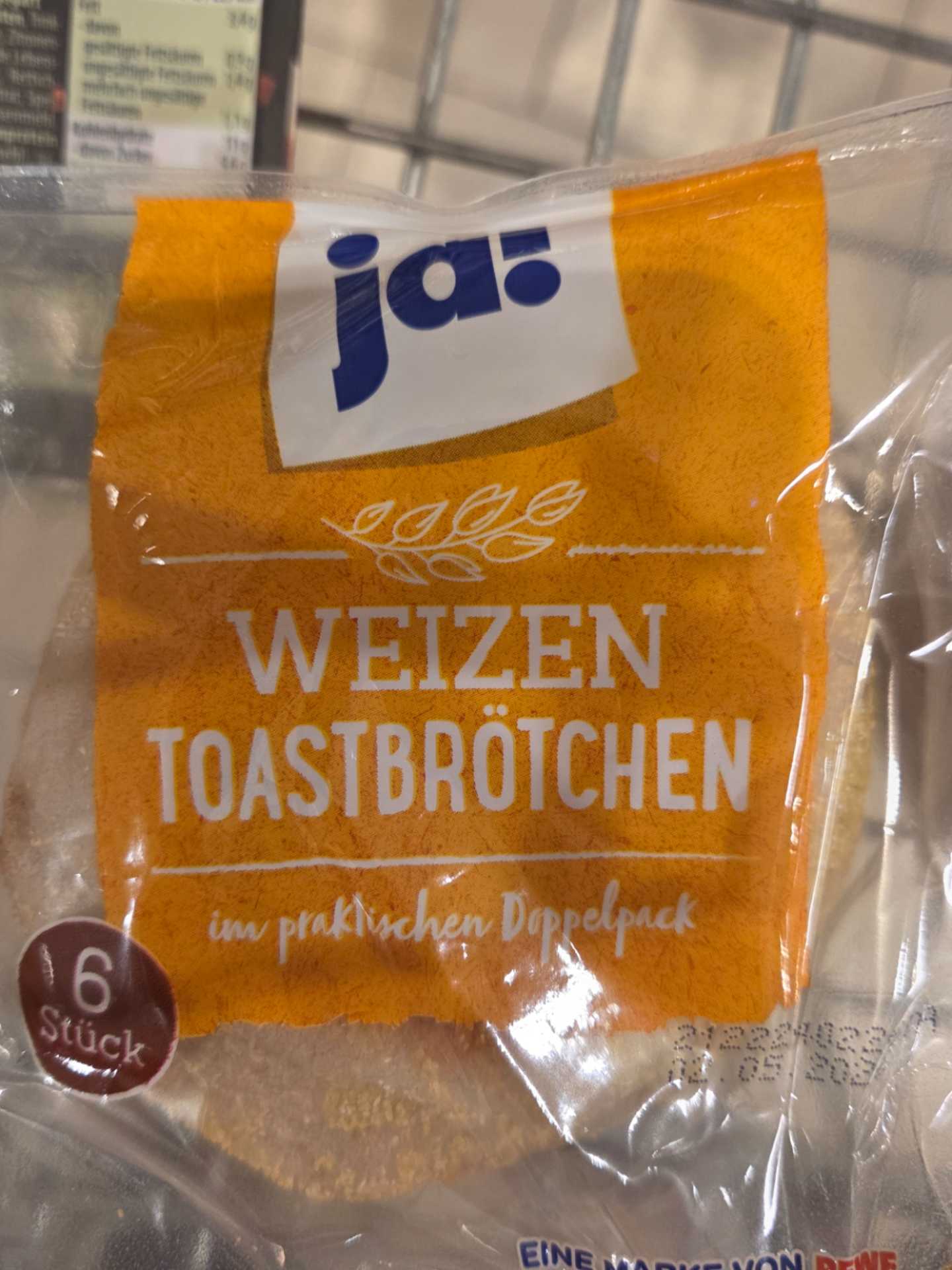 Weizen Toastbrötchen