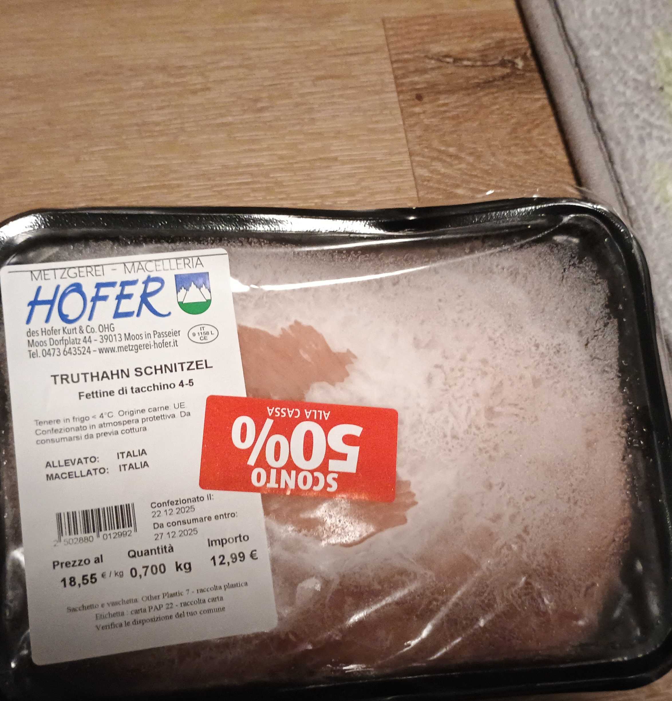 Truthahnschnitzel