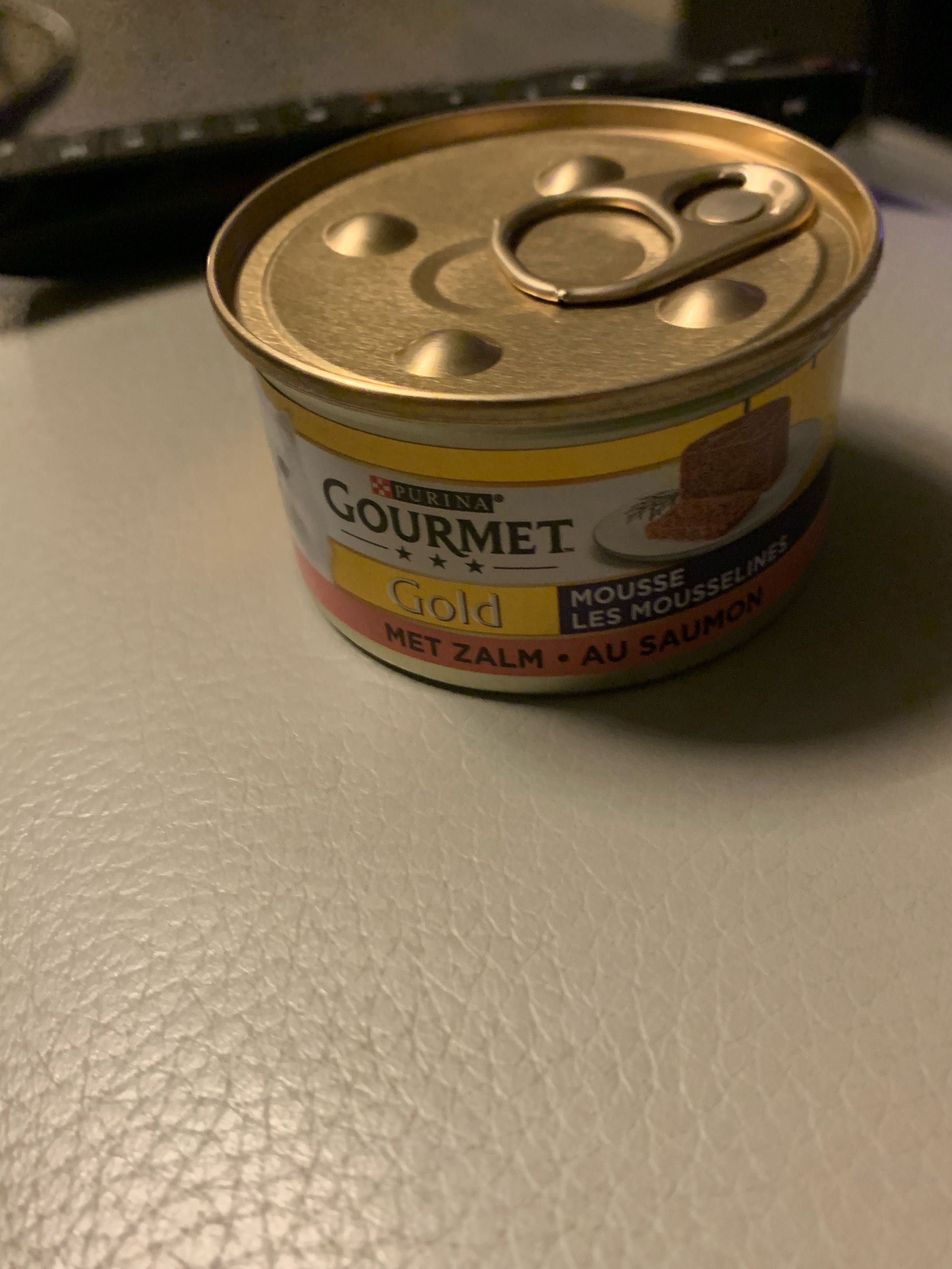 Zalm mousse kat