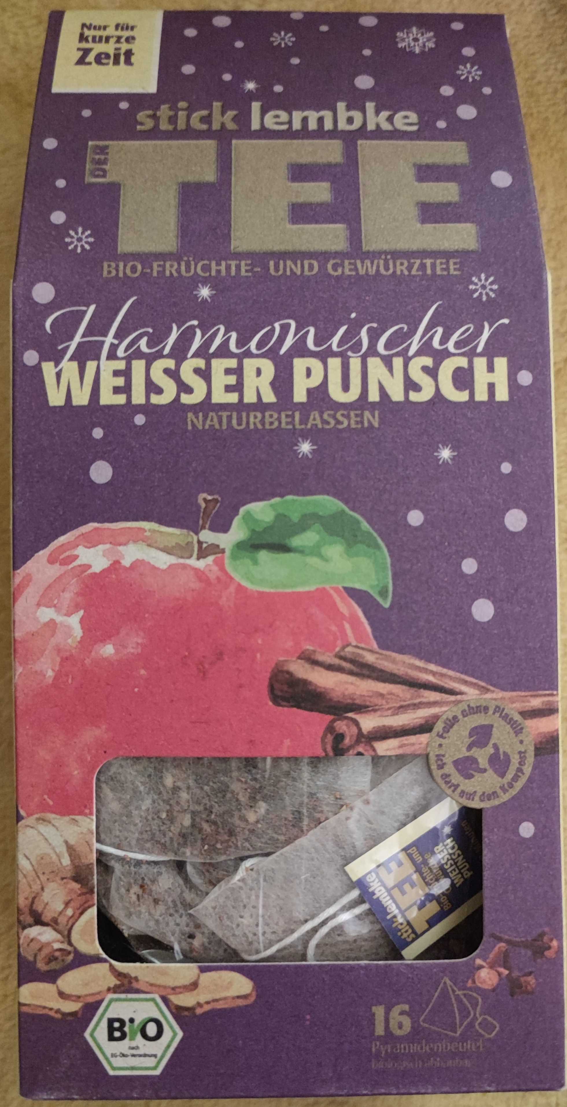Tee Harmonischer Weisser Punsch