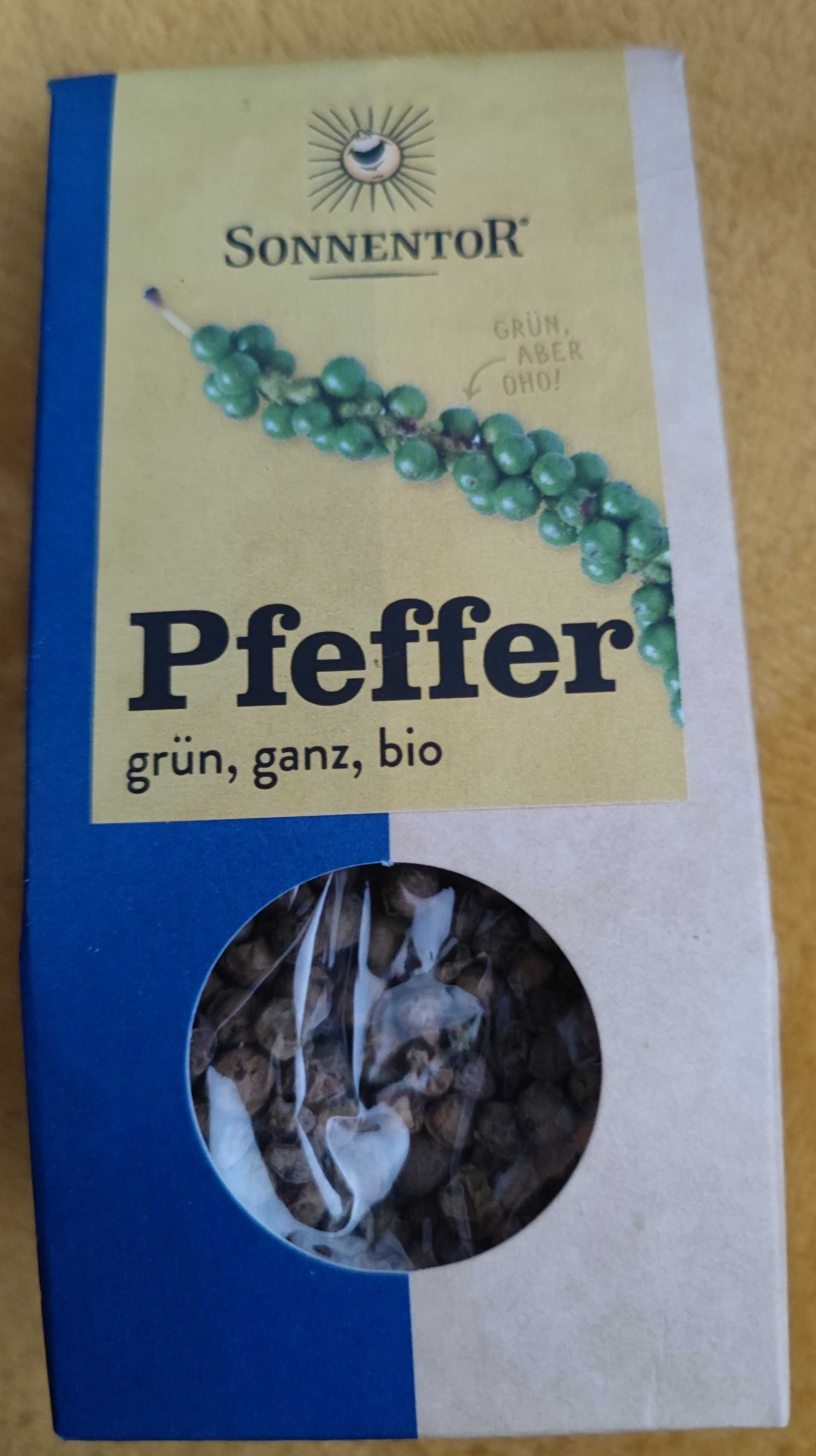 Pfeffer grün, ganz, bio