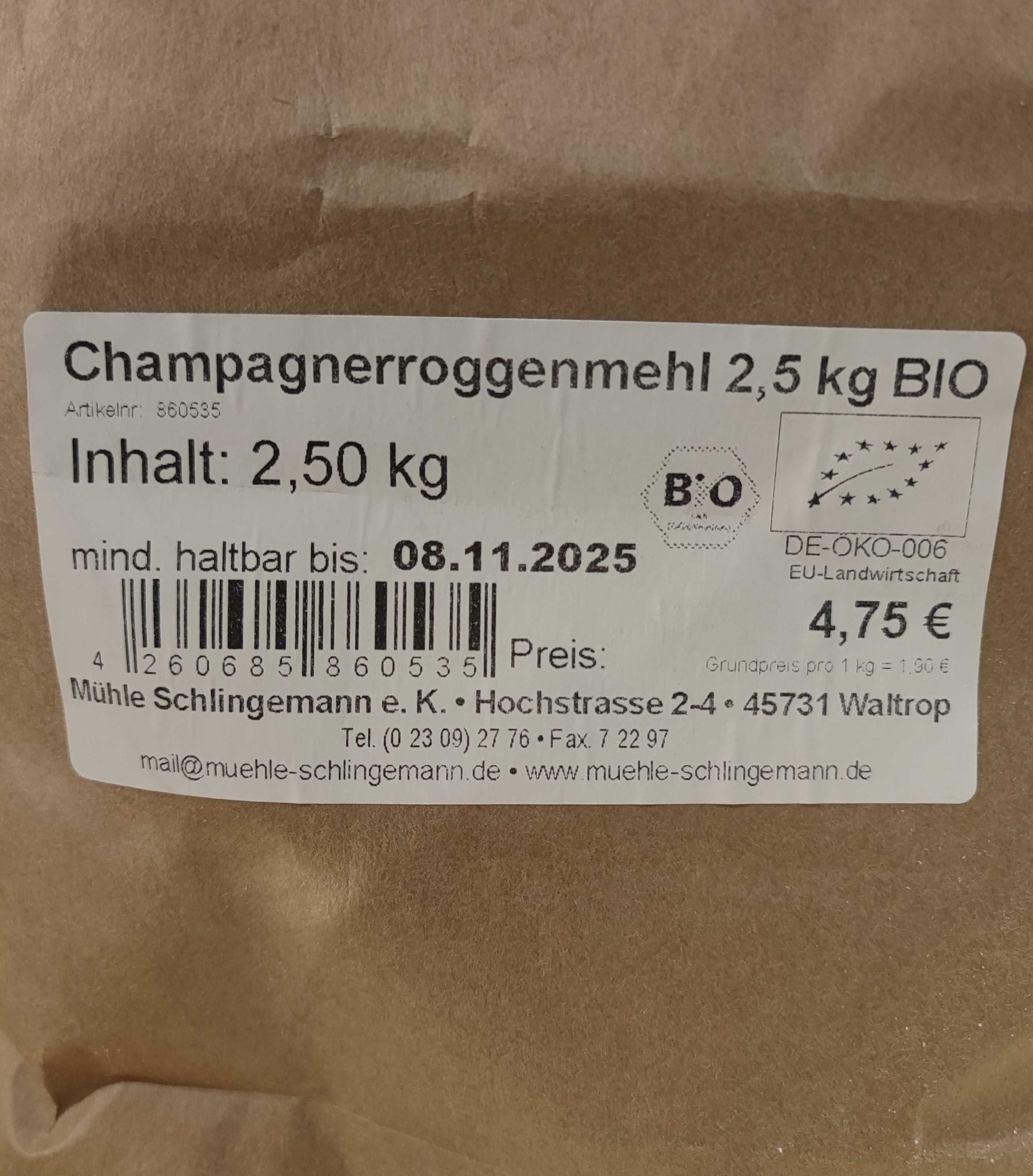 Champagnerroggenmehl