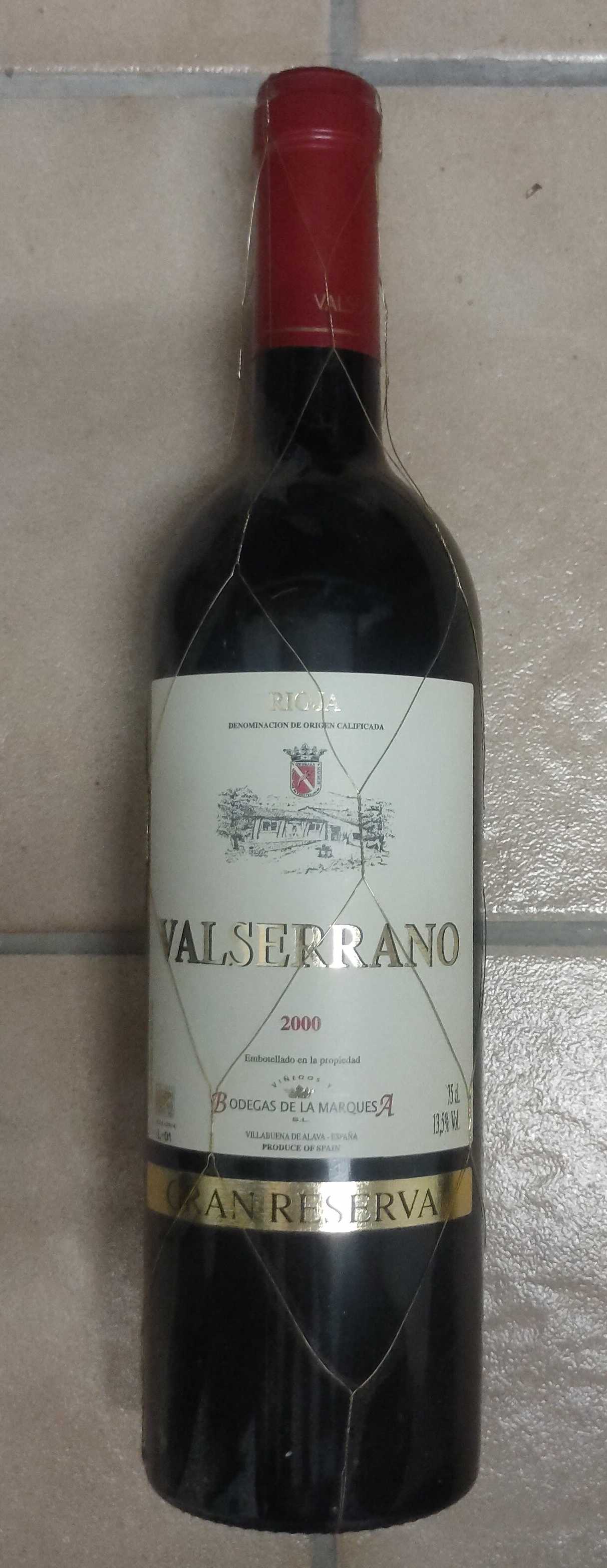 Valserrano Rioja 2000