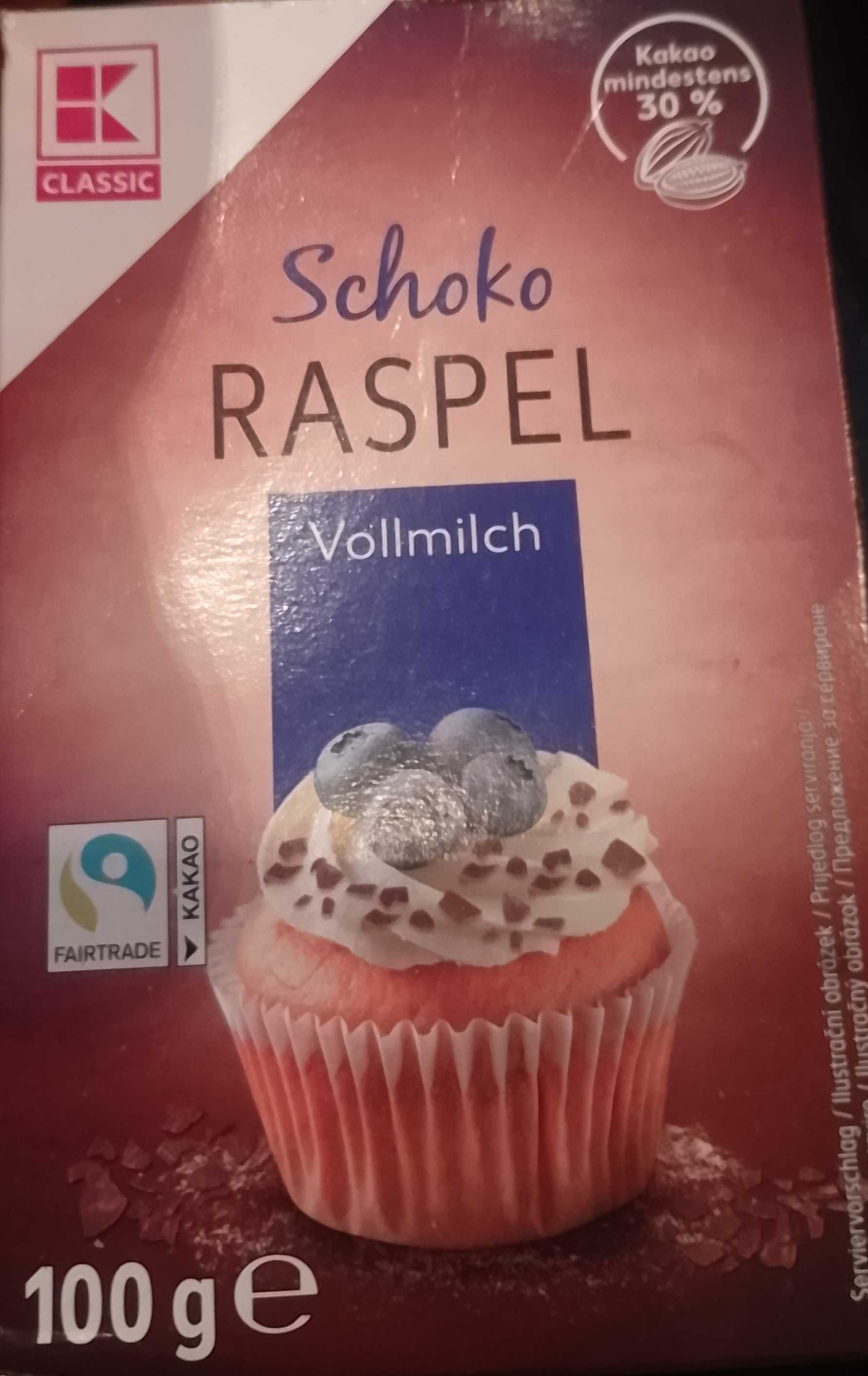 Schoko raspeln