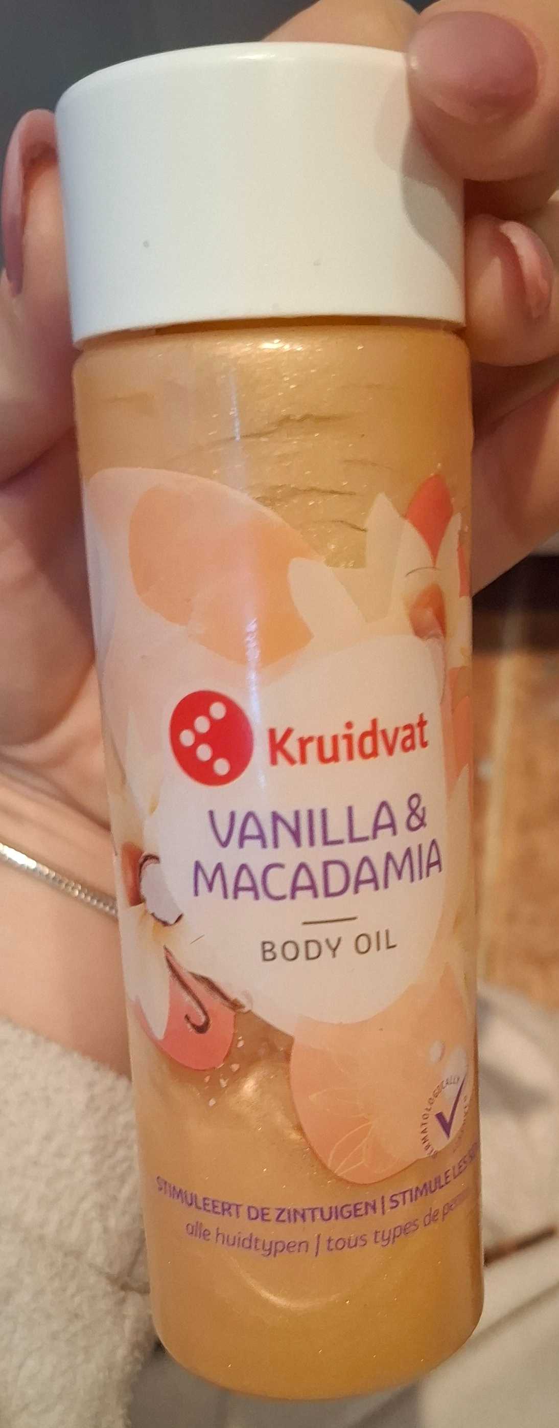Body oil macadamia en vanilla 