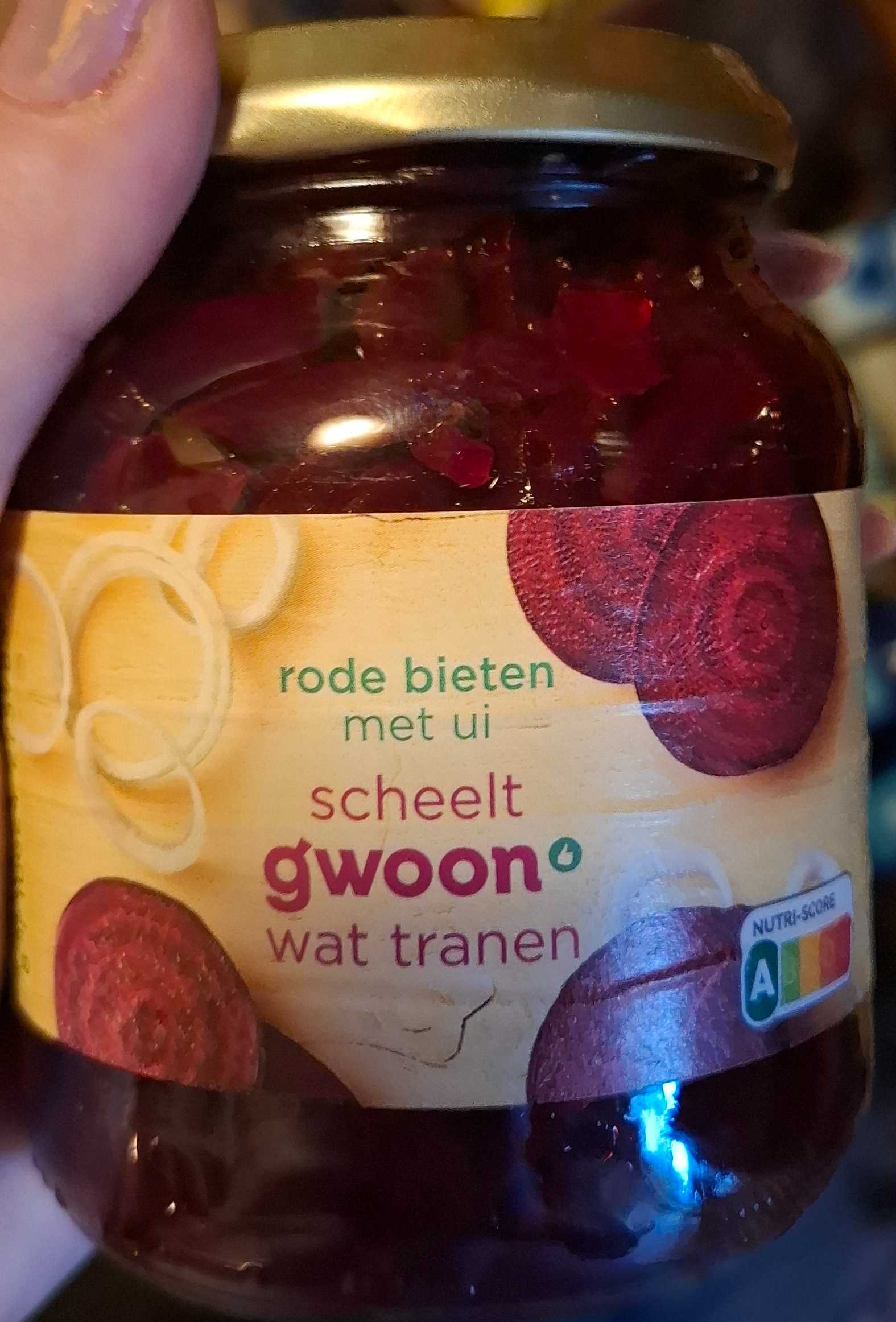 Rode beiten met ui