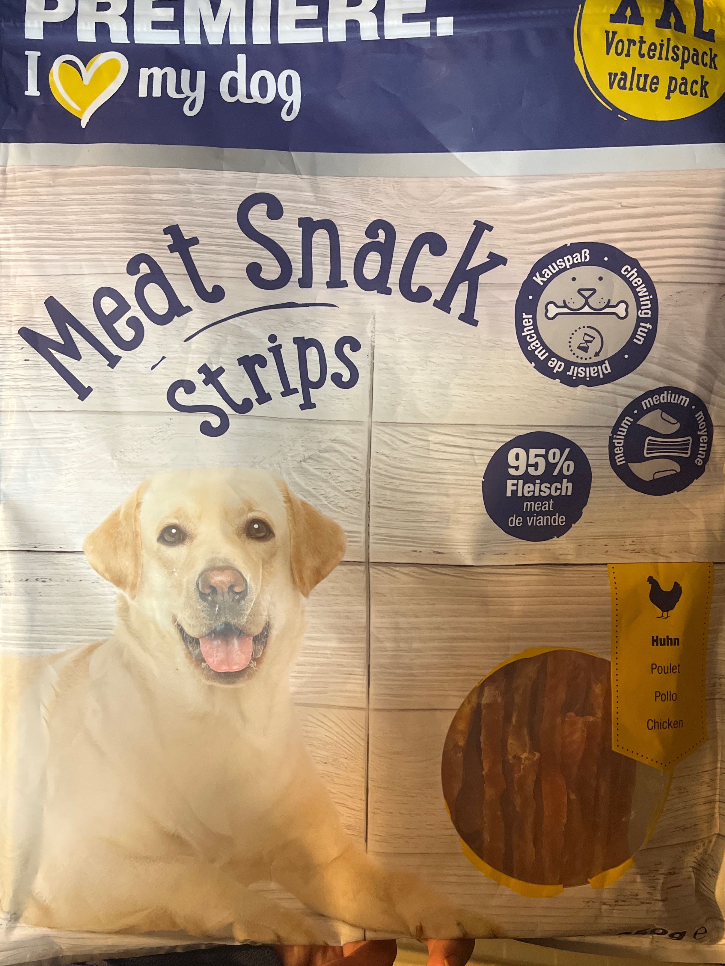 Meat snack strips