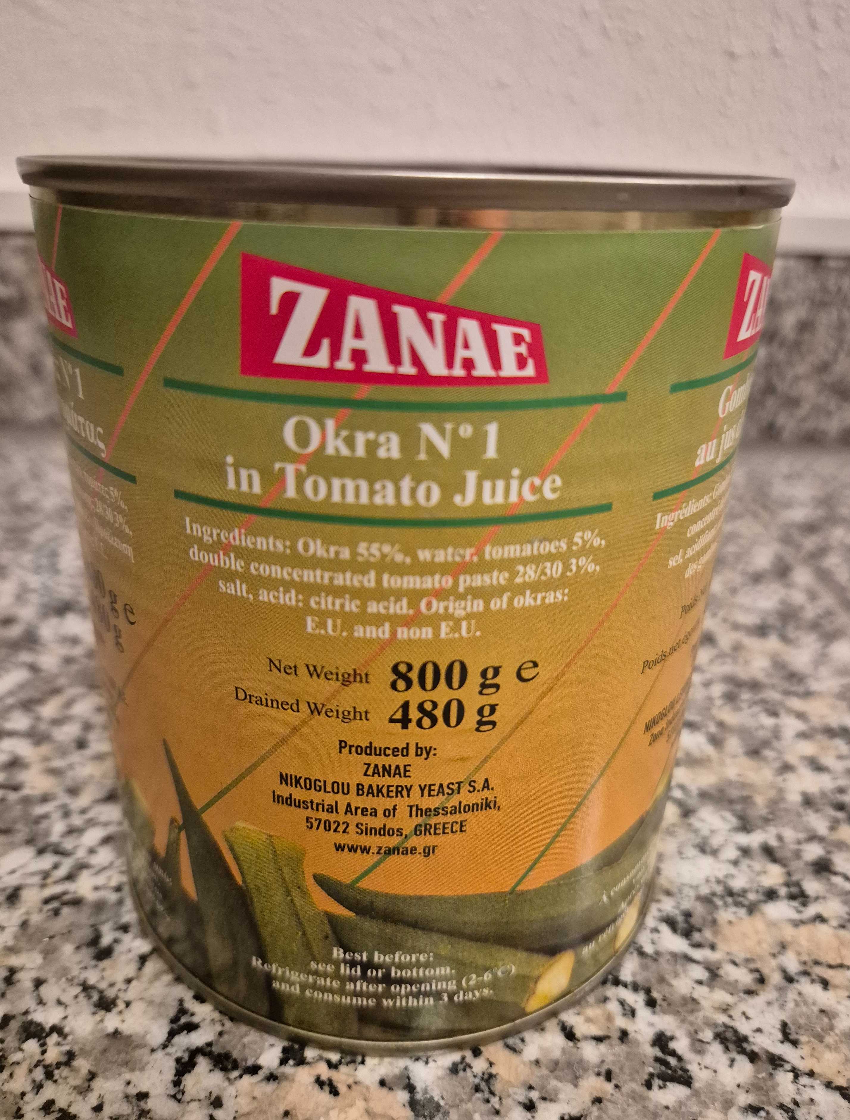 Okraschoten in Tomatensaft
