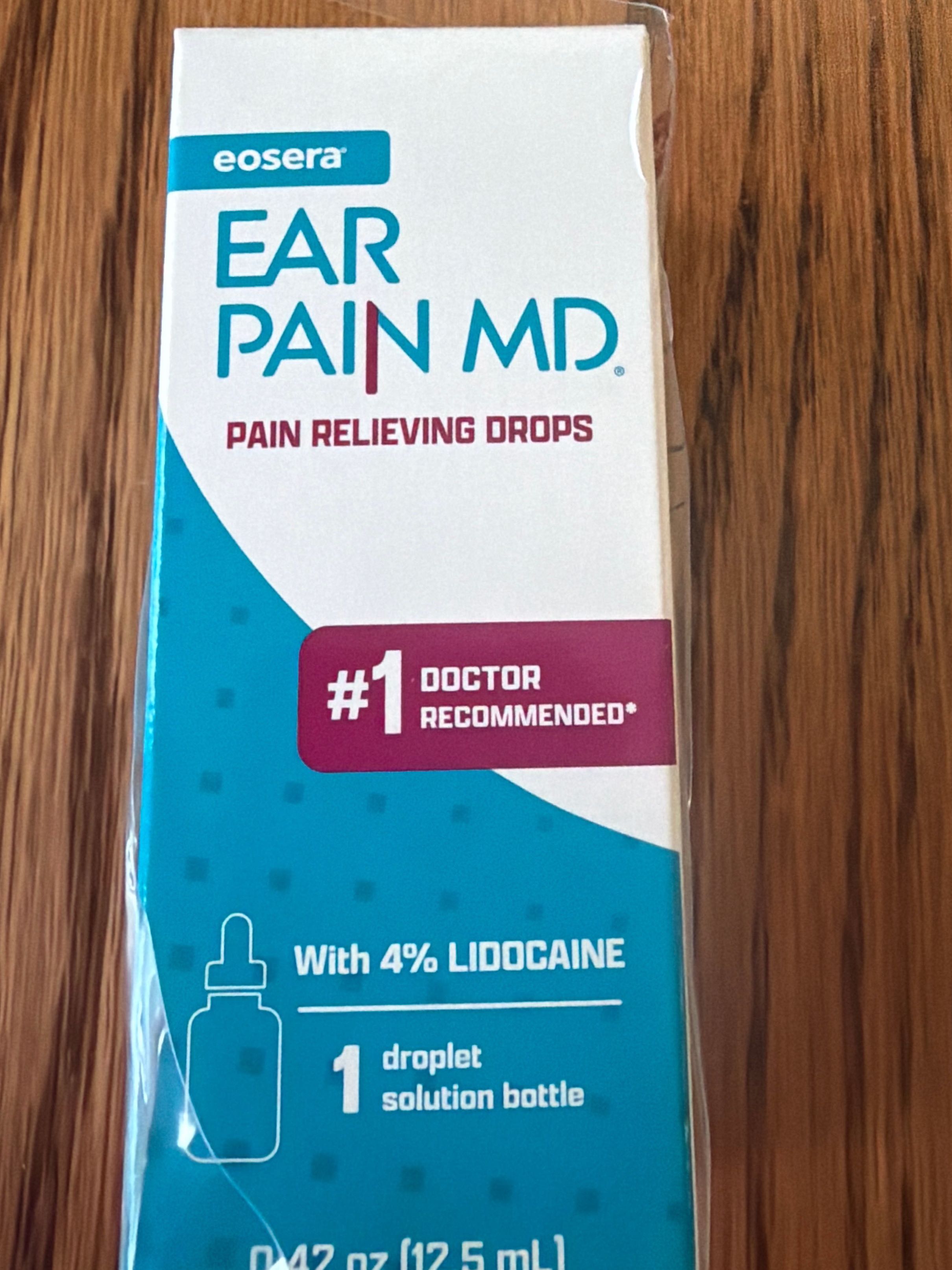 Ear drops for pain