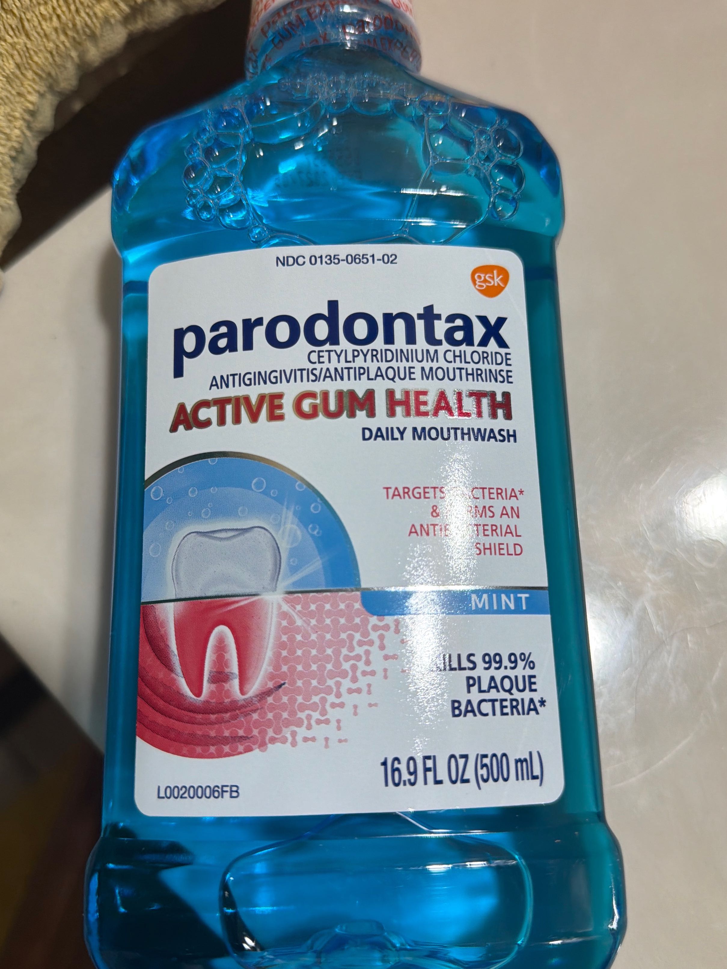 Mouth wash medicated