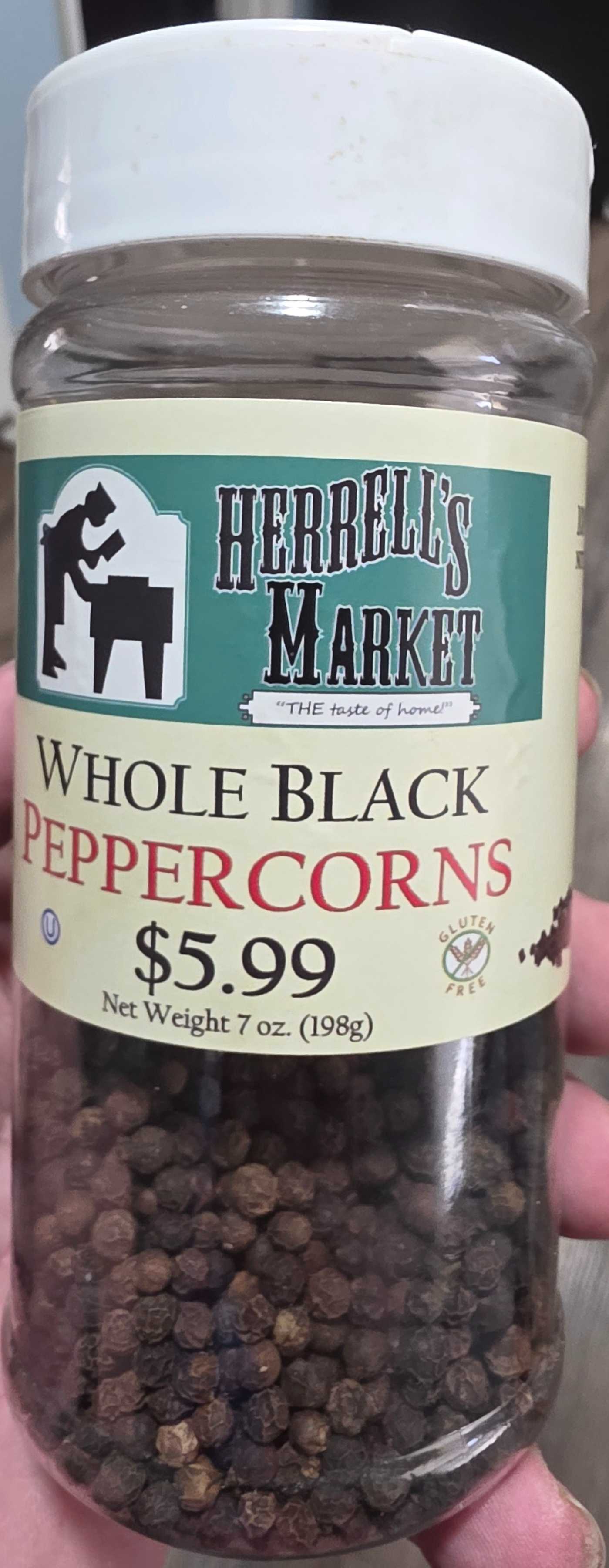 Whole Black Peppercorns