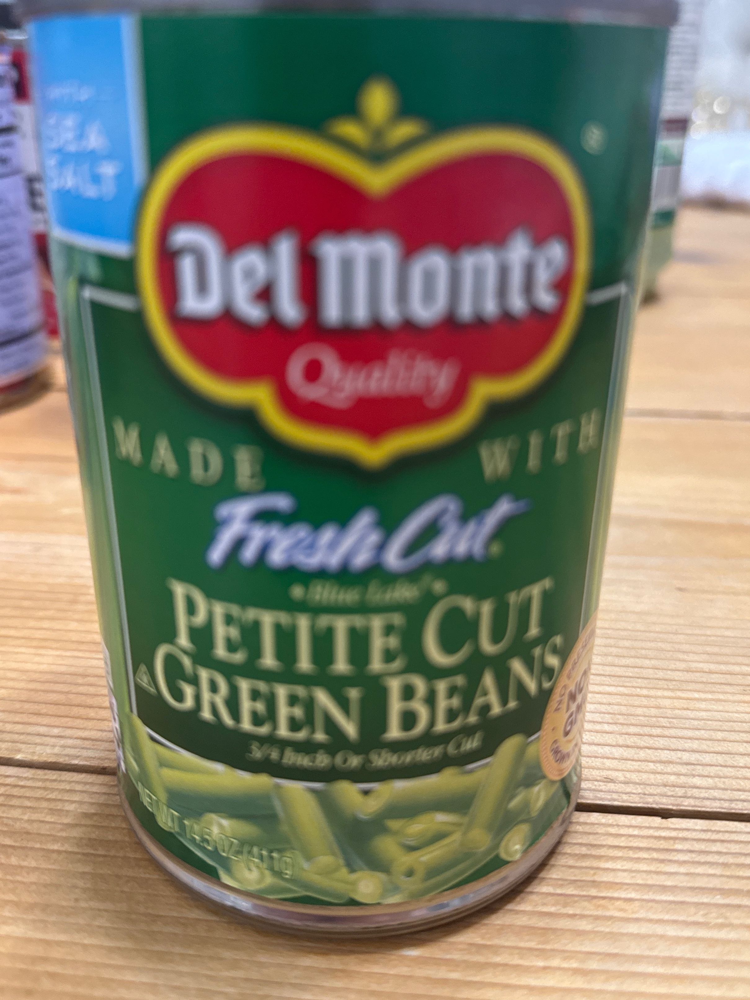 Petite cut green beans