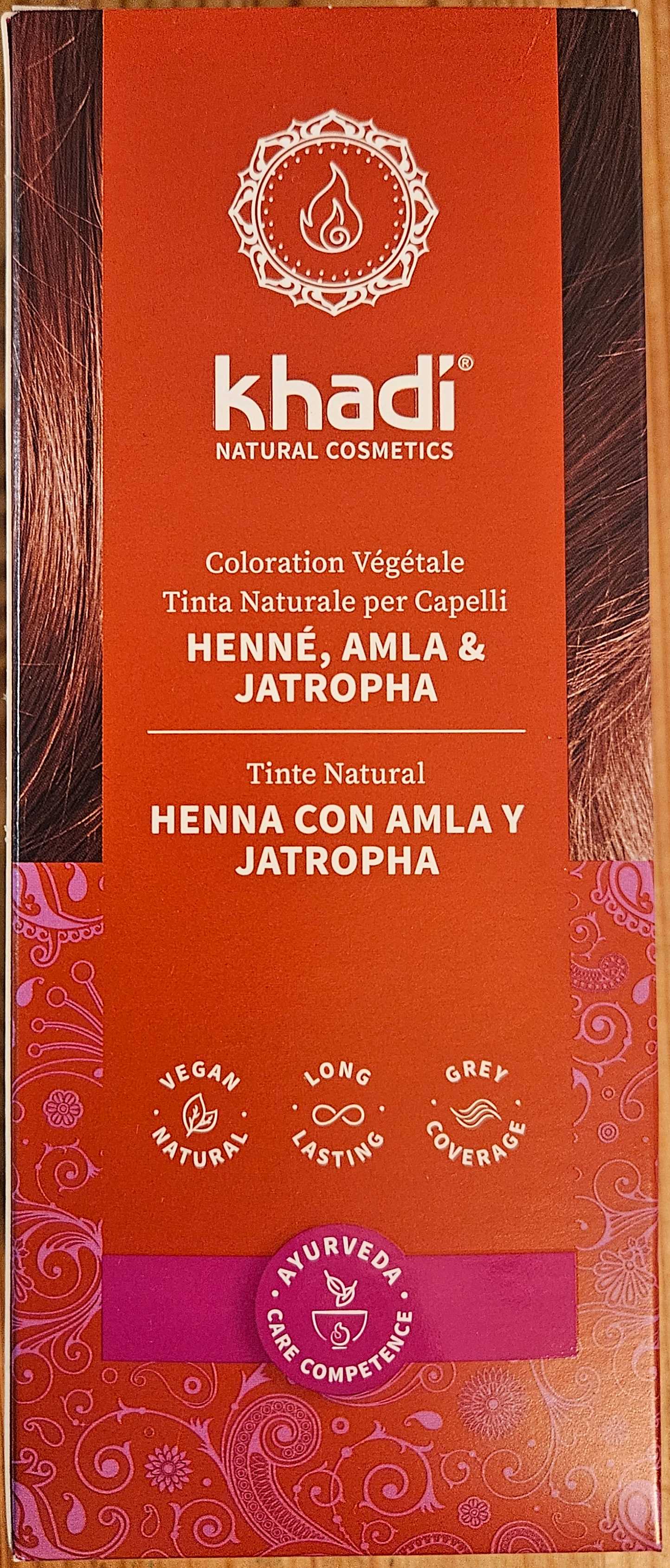 Pflanzenhaarfarbe Henna, Amla & Jatropha 