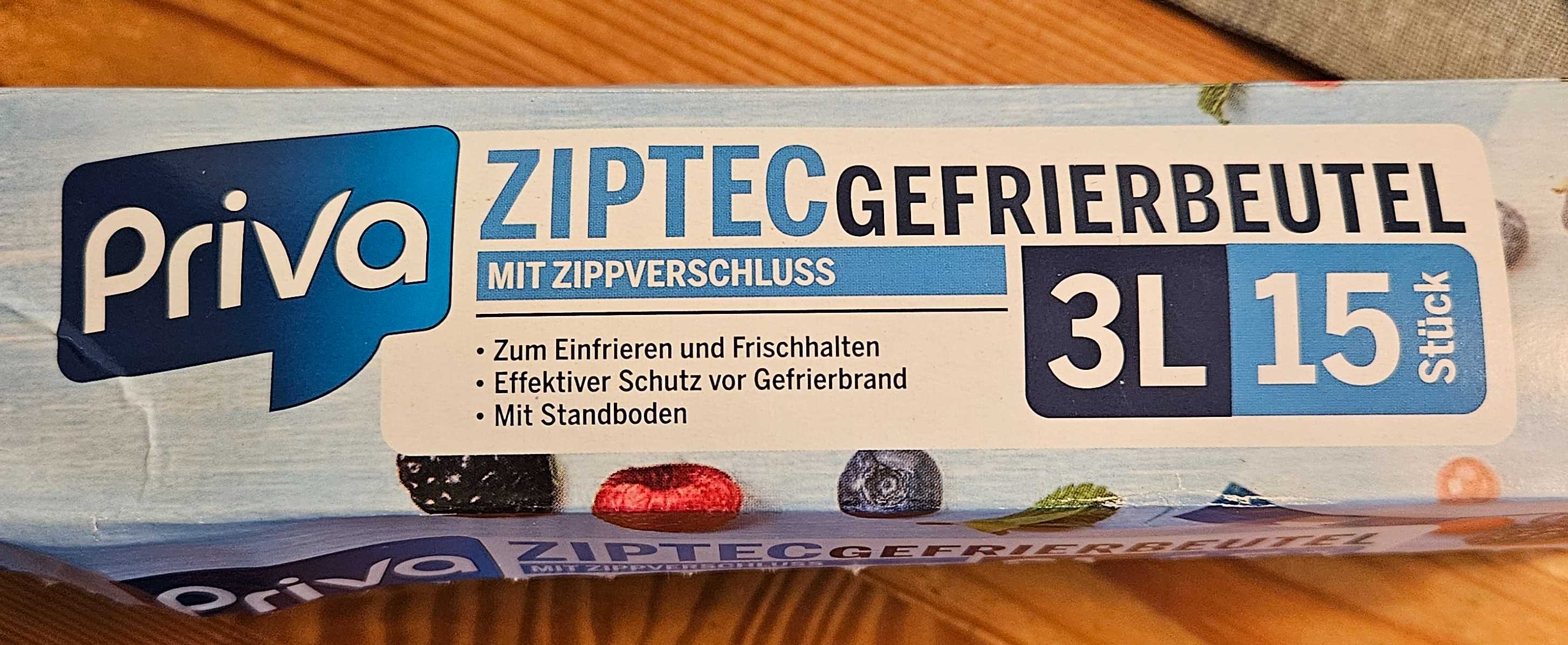 Zipper Gefrierbeutel 3 Liter