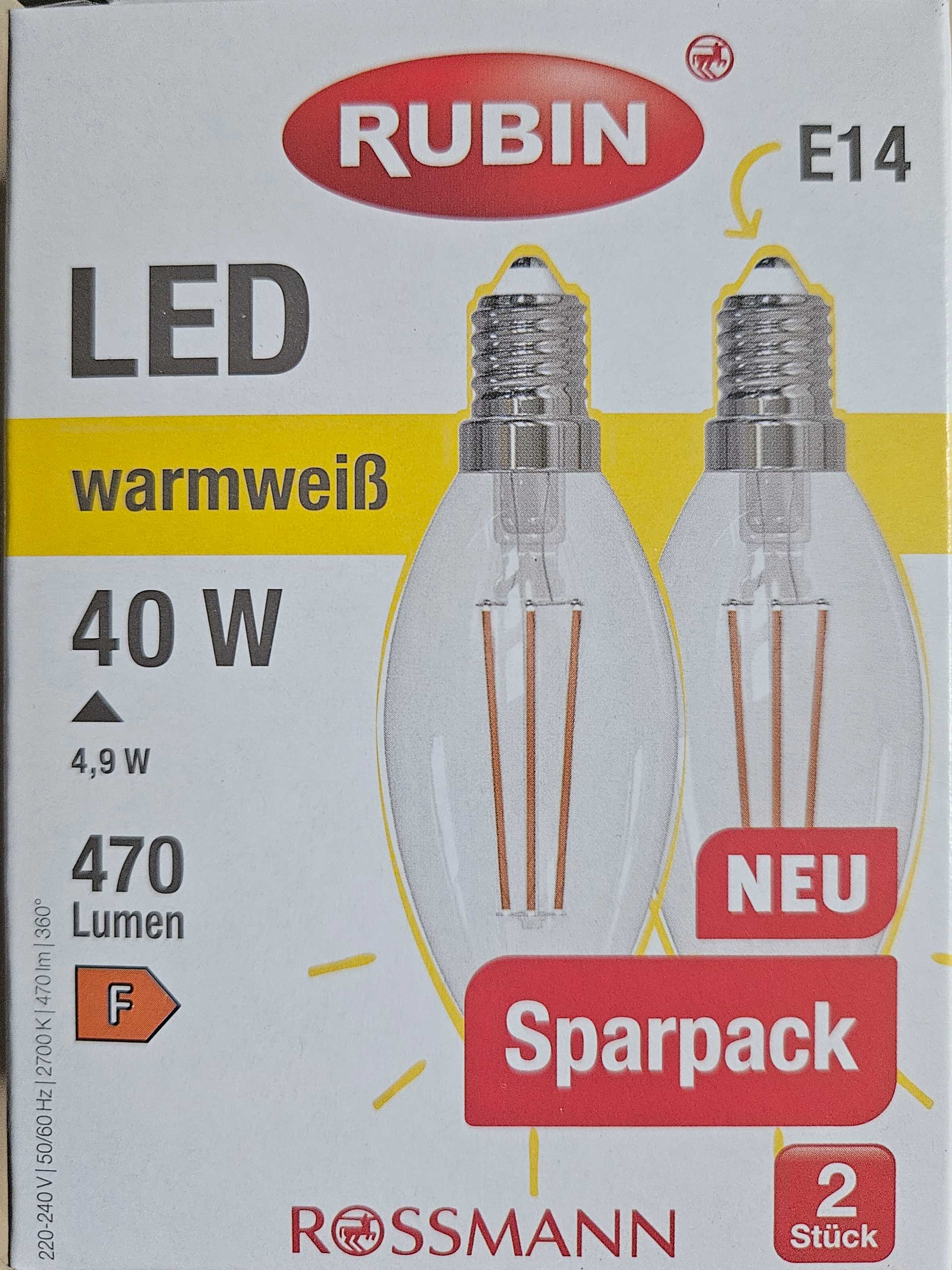 LED Kerze 40 W E14 warmweiß Sparpack