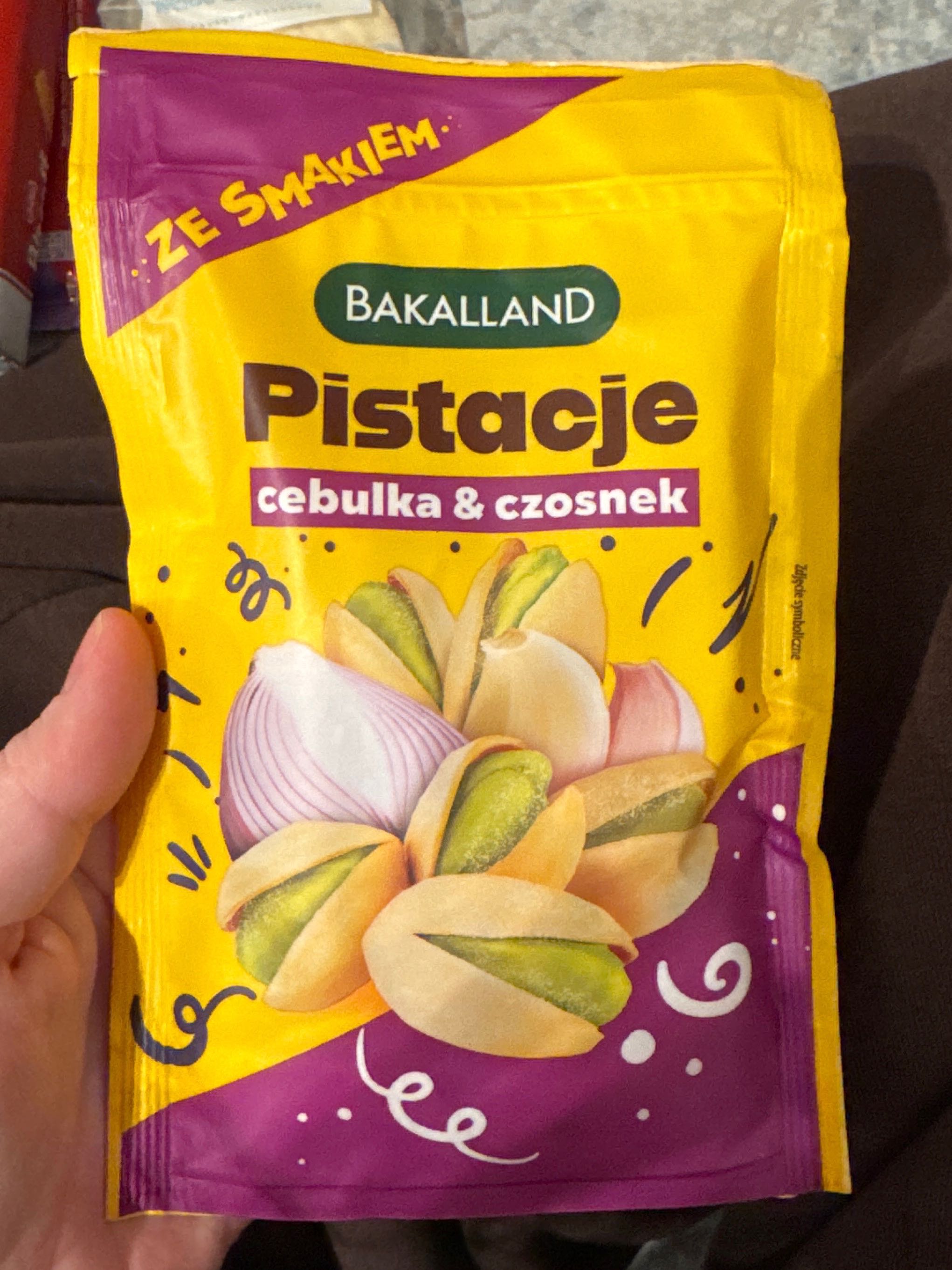 Pistazien Zwiebel und Knoblauch