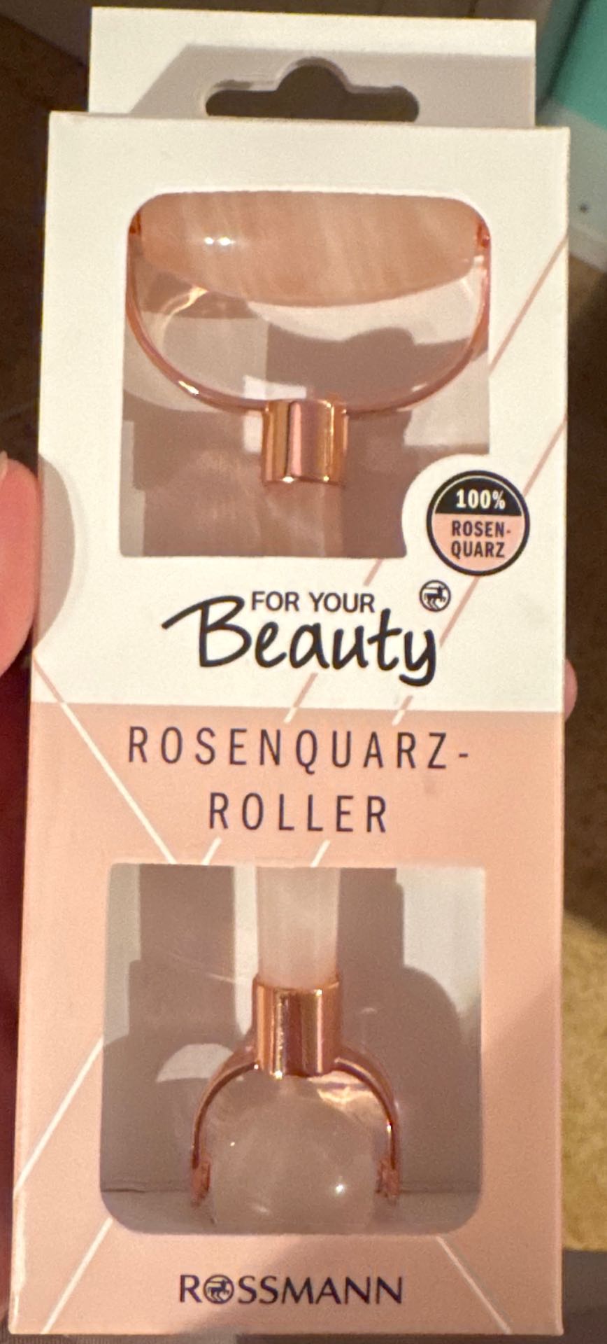 Rosenquarz-Roller