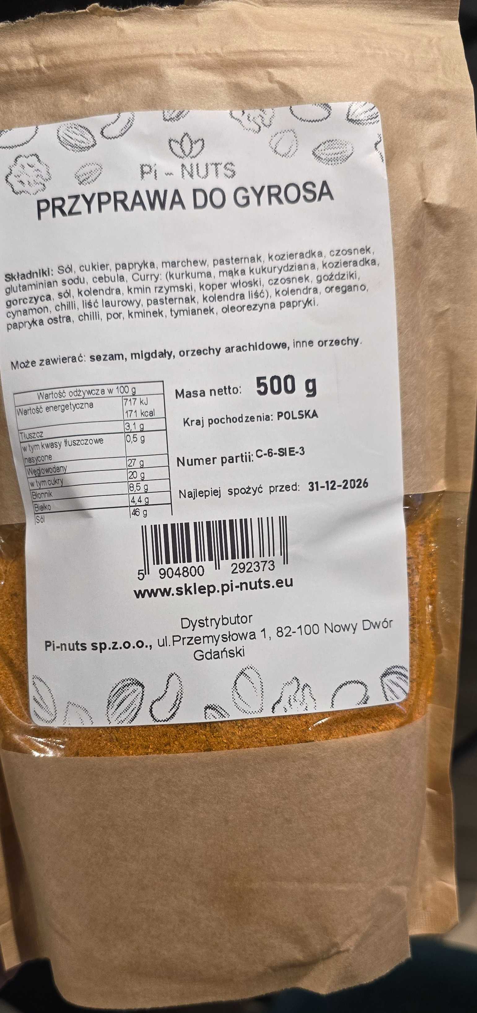 Przyprawa do gyrosa