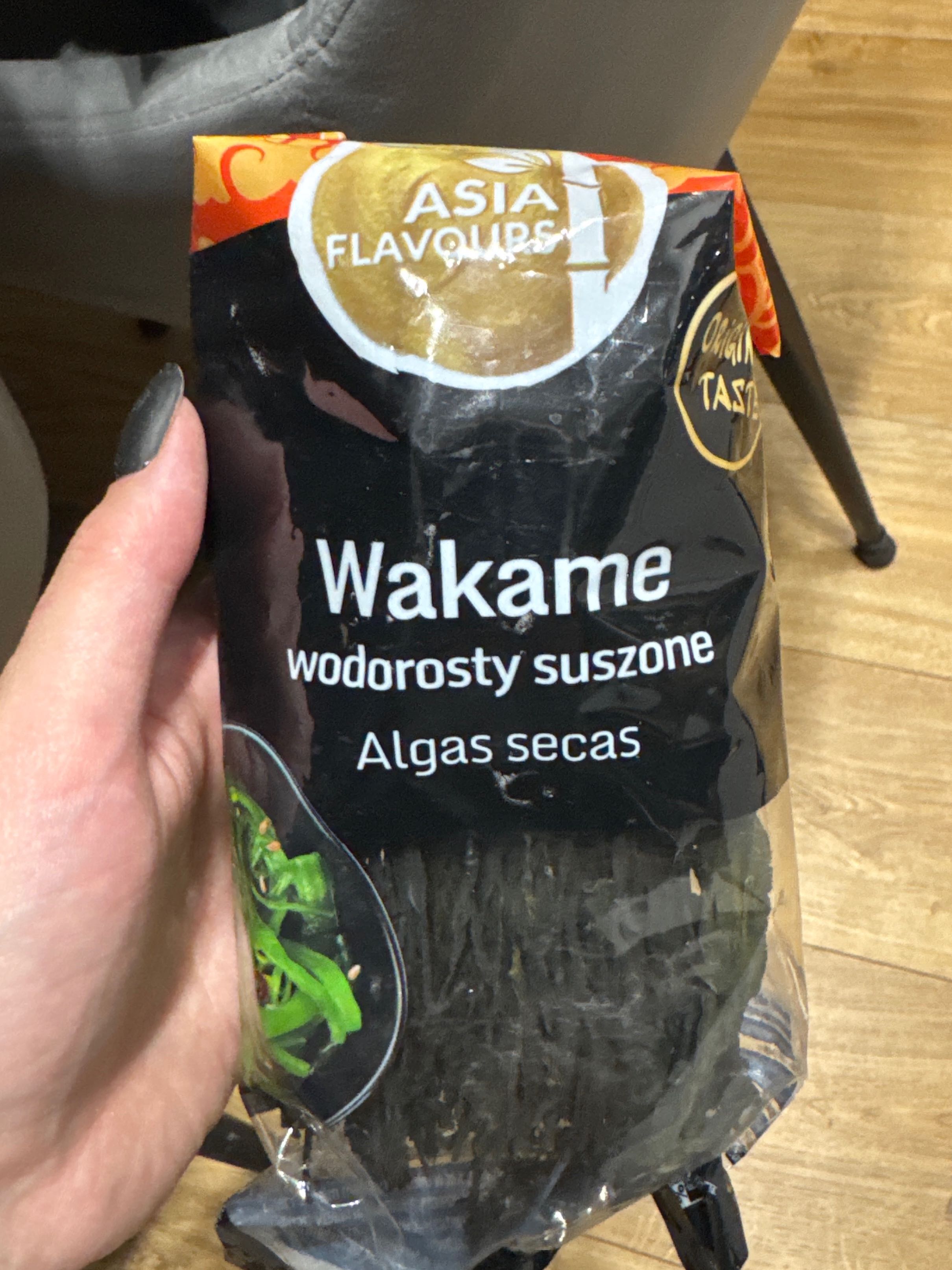Wakame wodorosty suszone