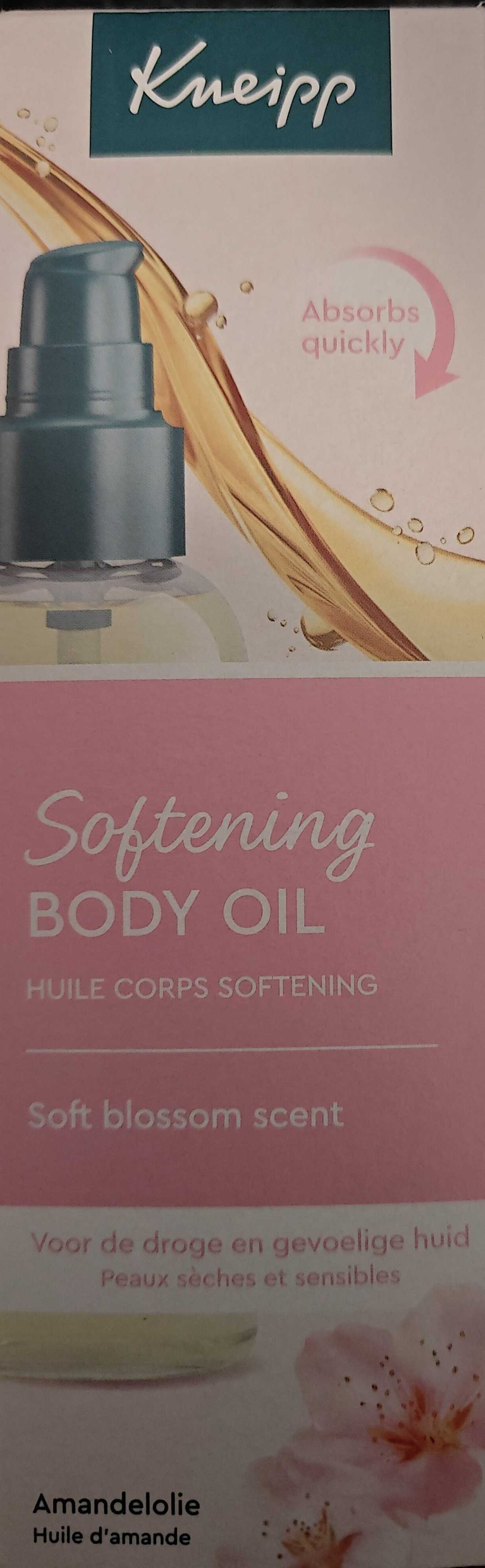 Softening body oil