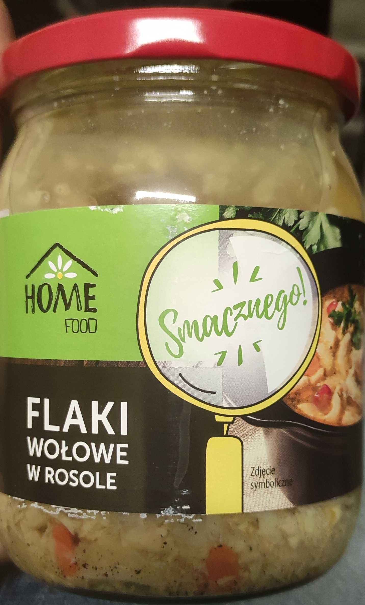 Flaki wołowe w rosole 