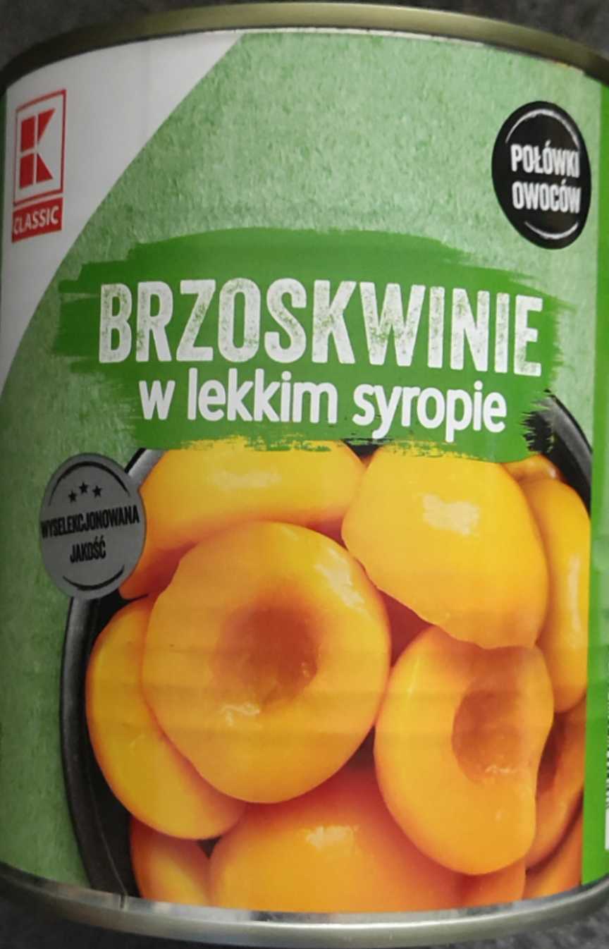 Brzoskwinie w lekkim syropie