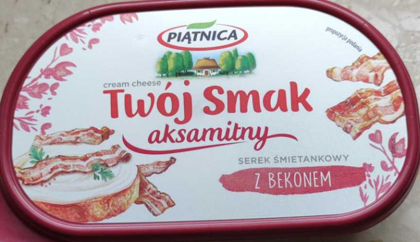 Serek śmietankowy z bekonem