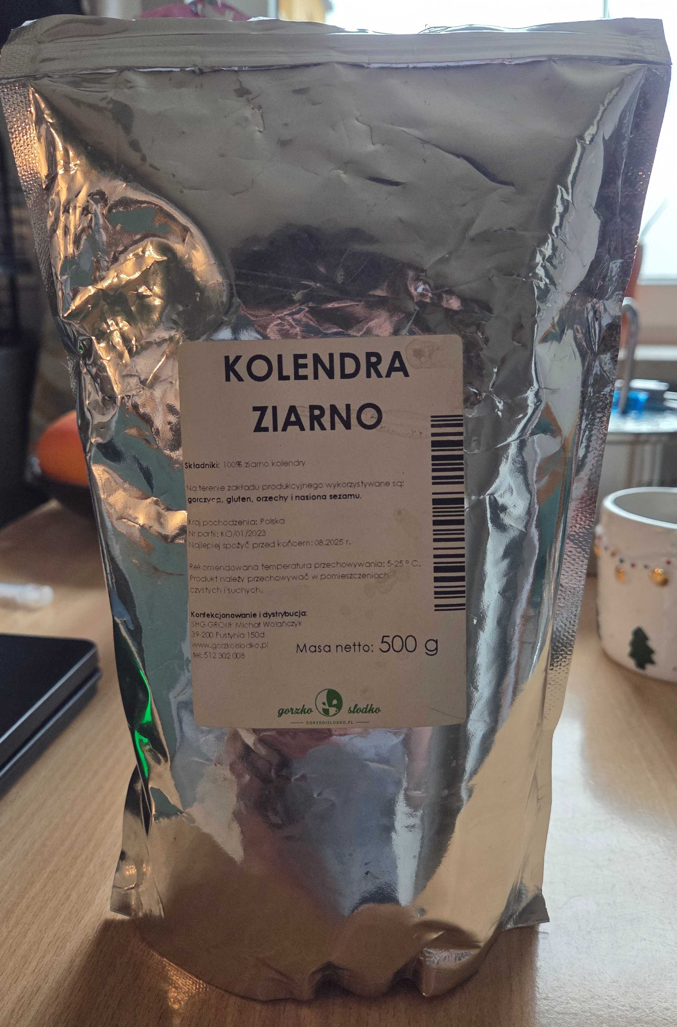 Kolendra ziarno