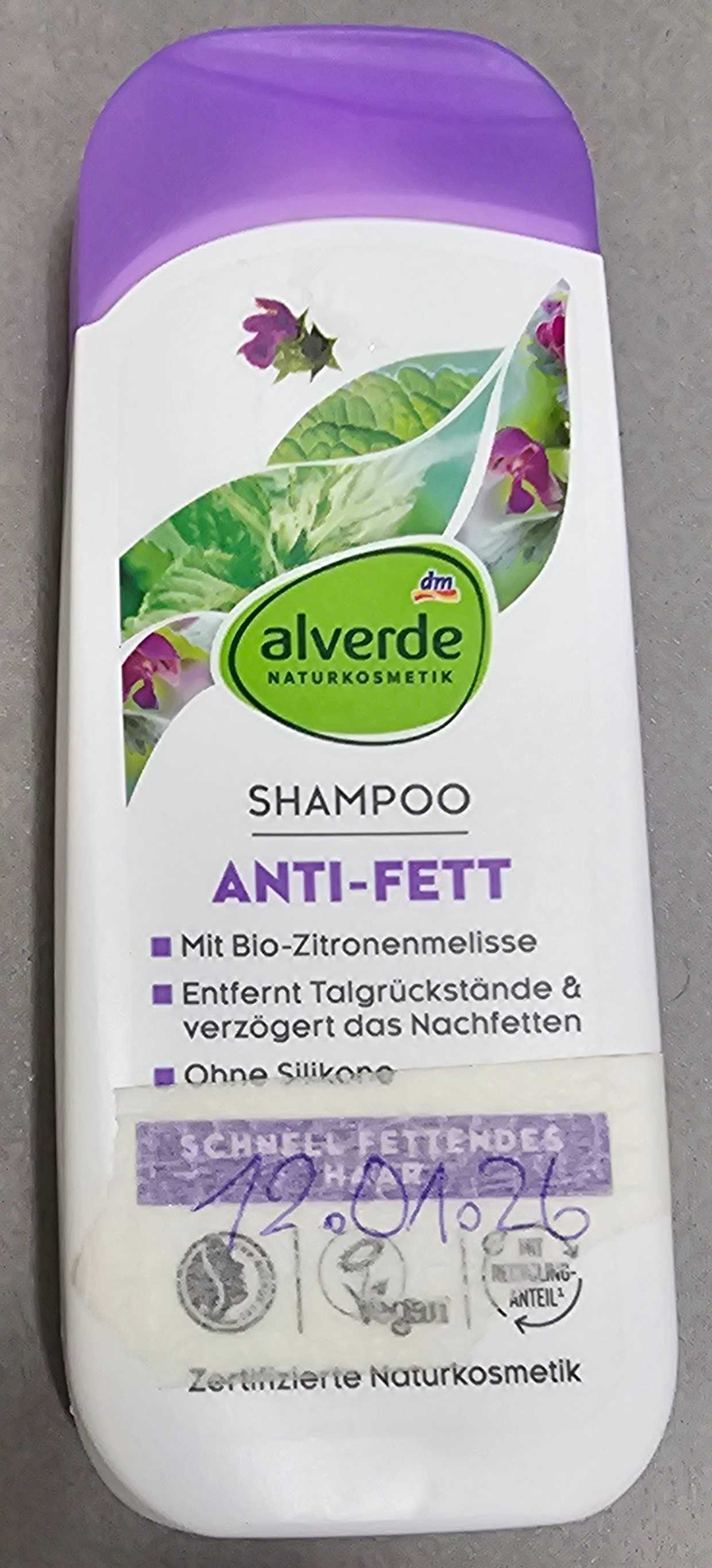Shampoo antifett