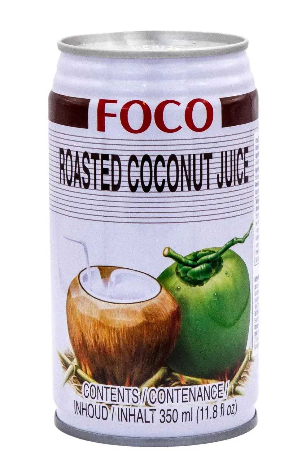 Rostad kokosjuice med fruktkött