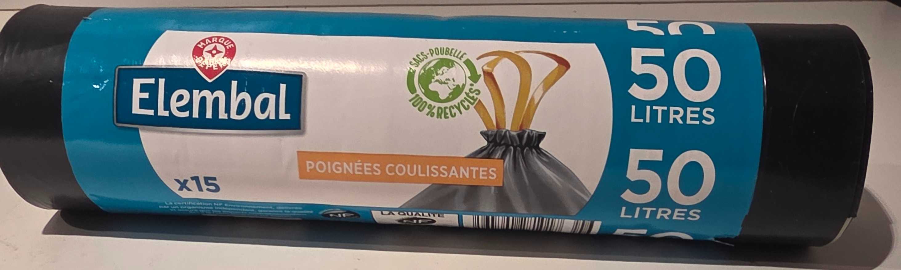 Sac poubelle 50L
