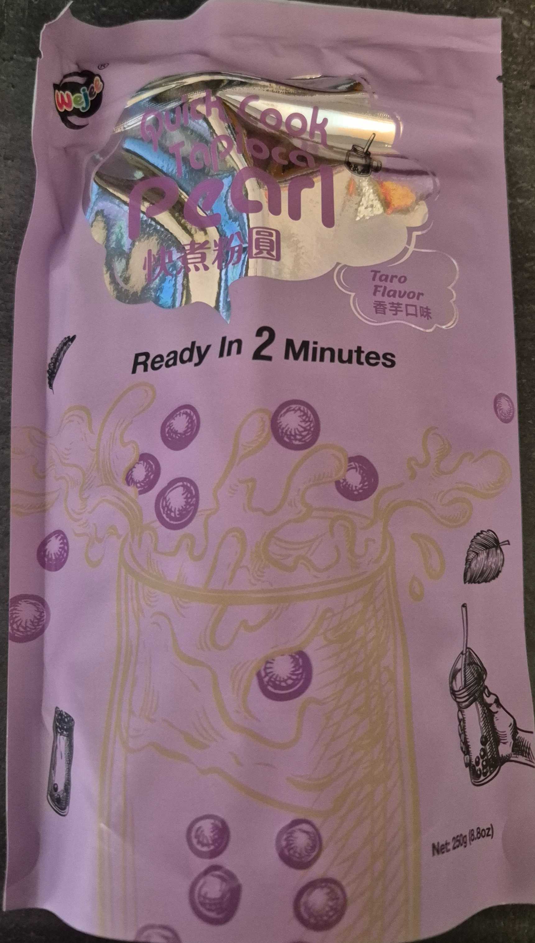 Tapioca pearl taro flavor