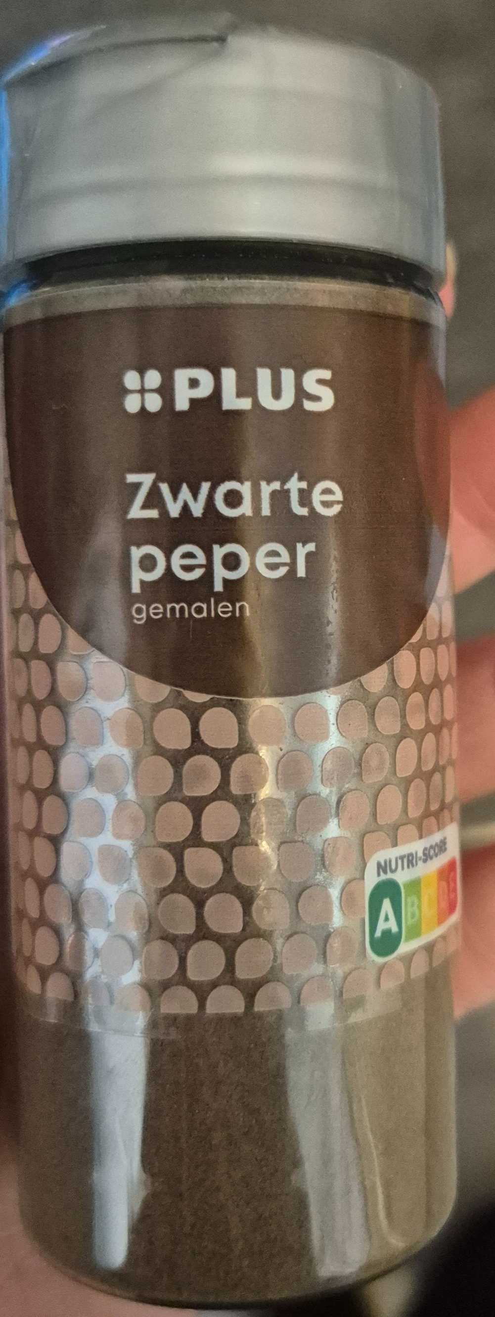 Zwarte peper gemalen