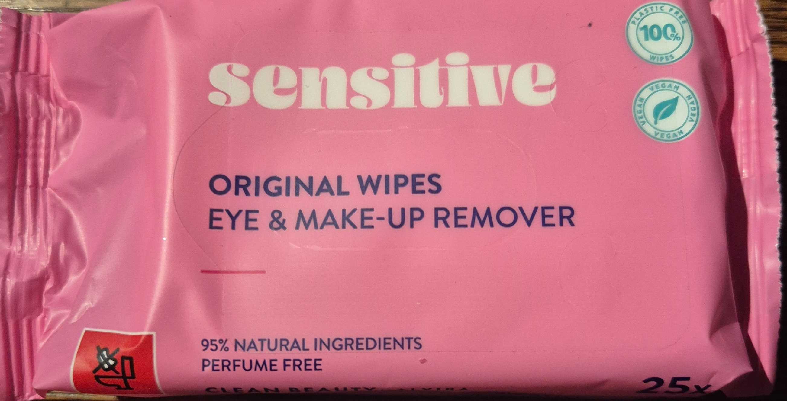 Eye & make-up remover doekjes sensitive
