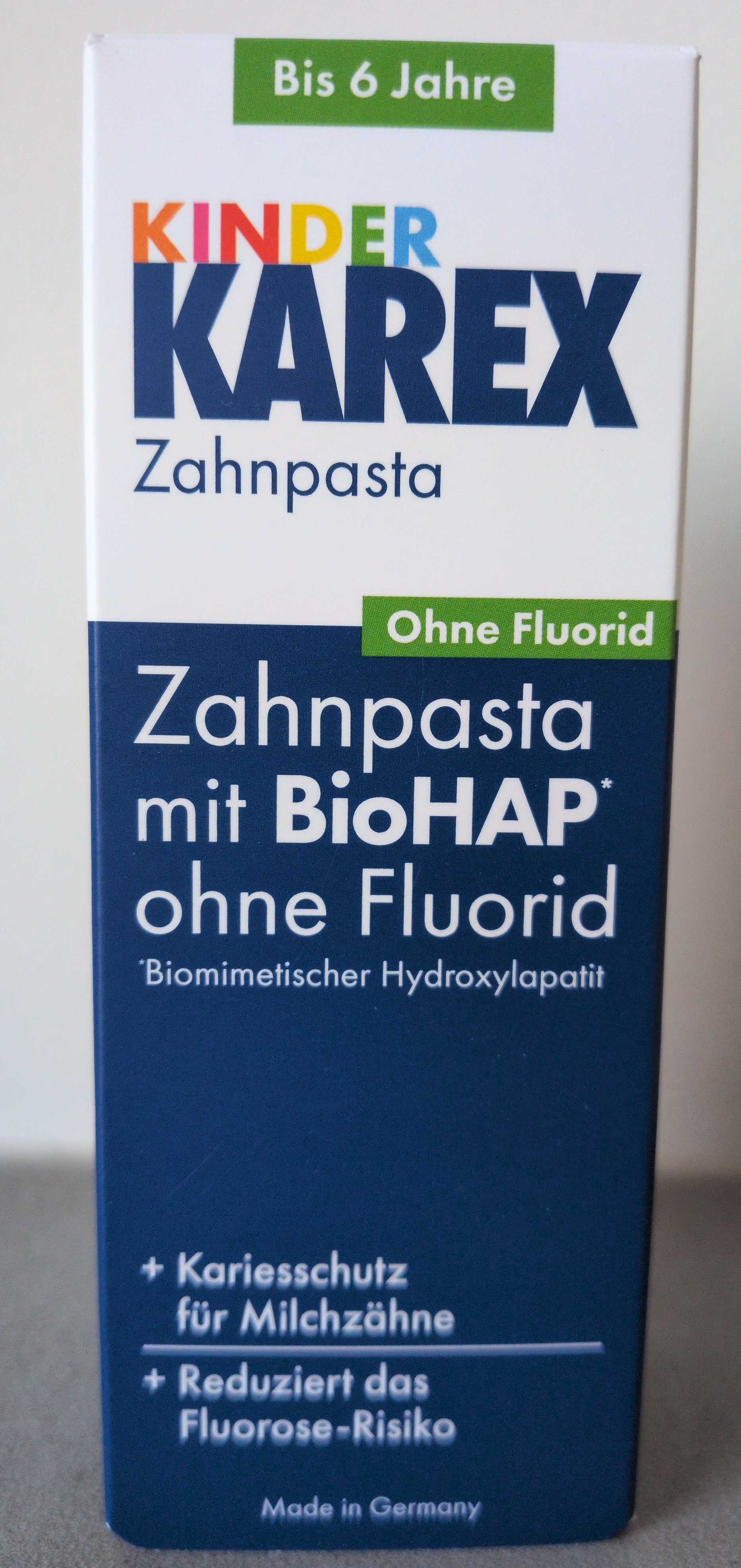 Kinder KAREX Zahnpasta Ohne Flourid