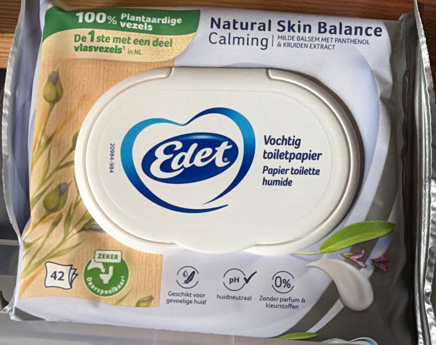 Vochtig toiletpapier calming