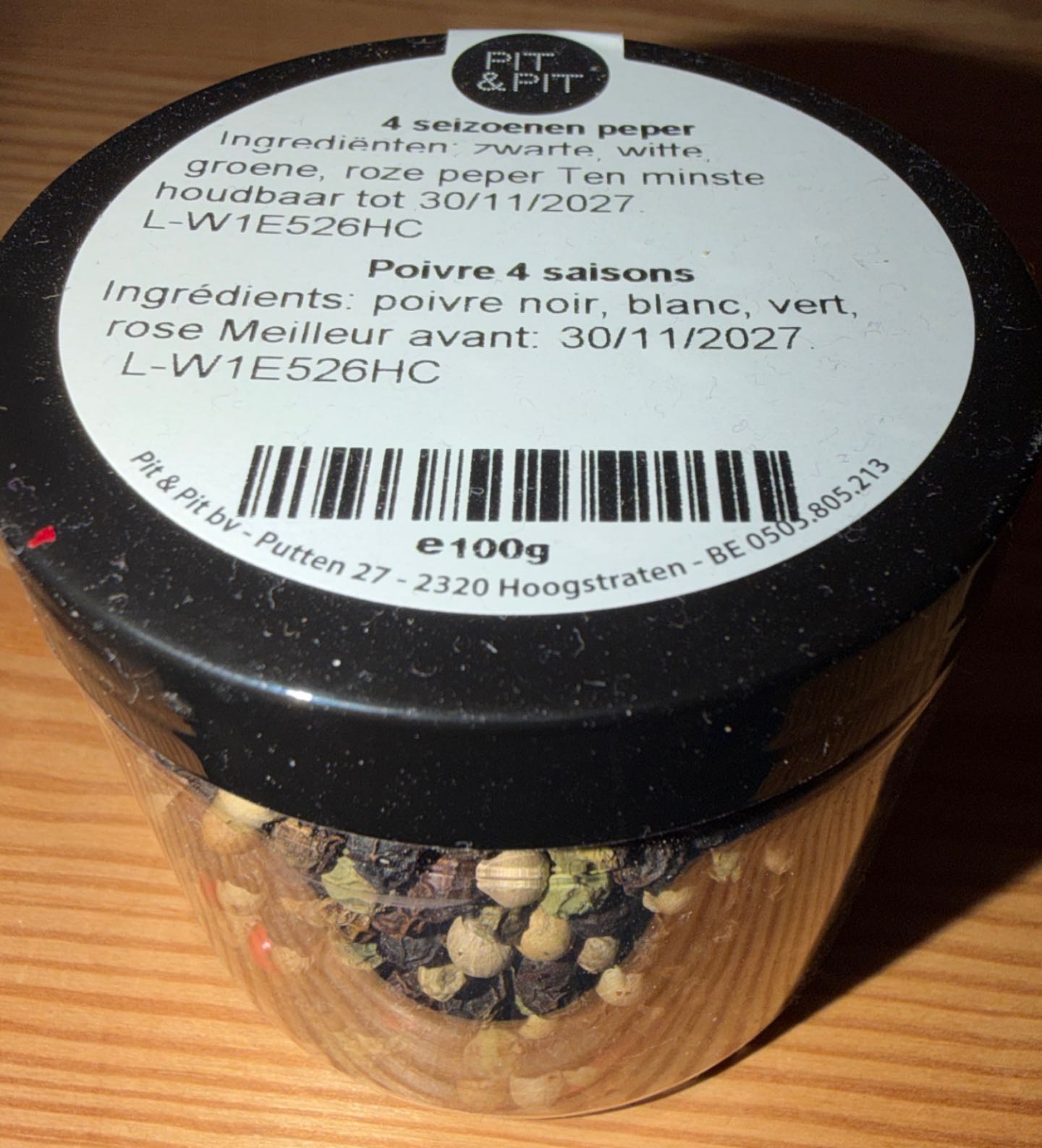 4 Seizoenen peper korrels